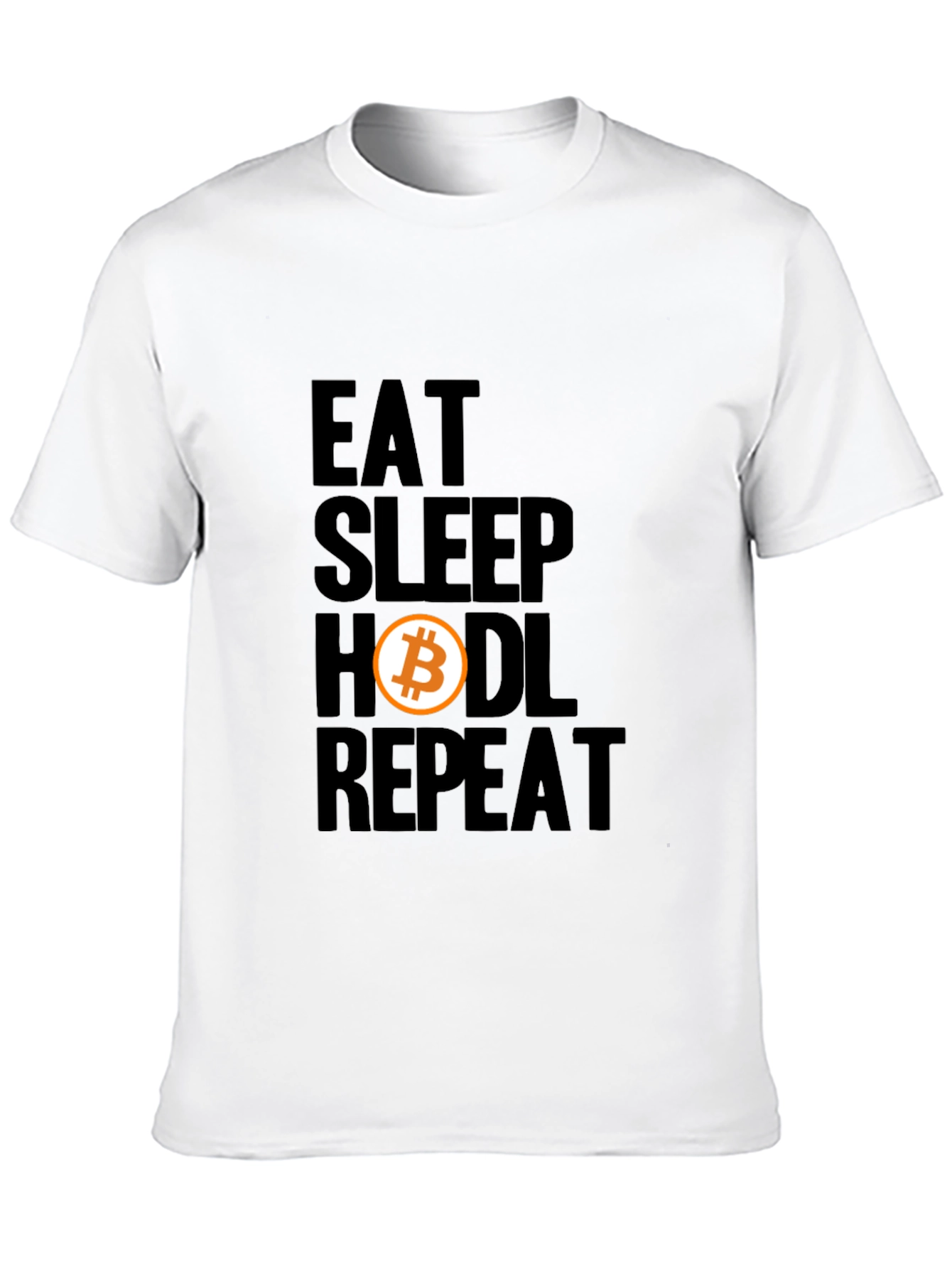 Eat Sleep Hodl Repeat Bitcoin Crypto T-Shirt