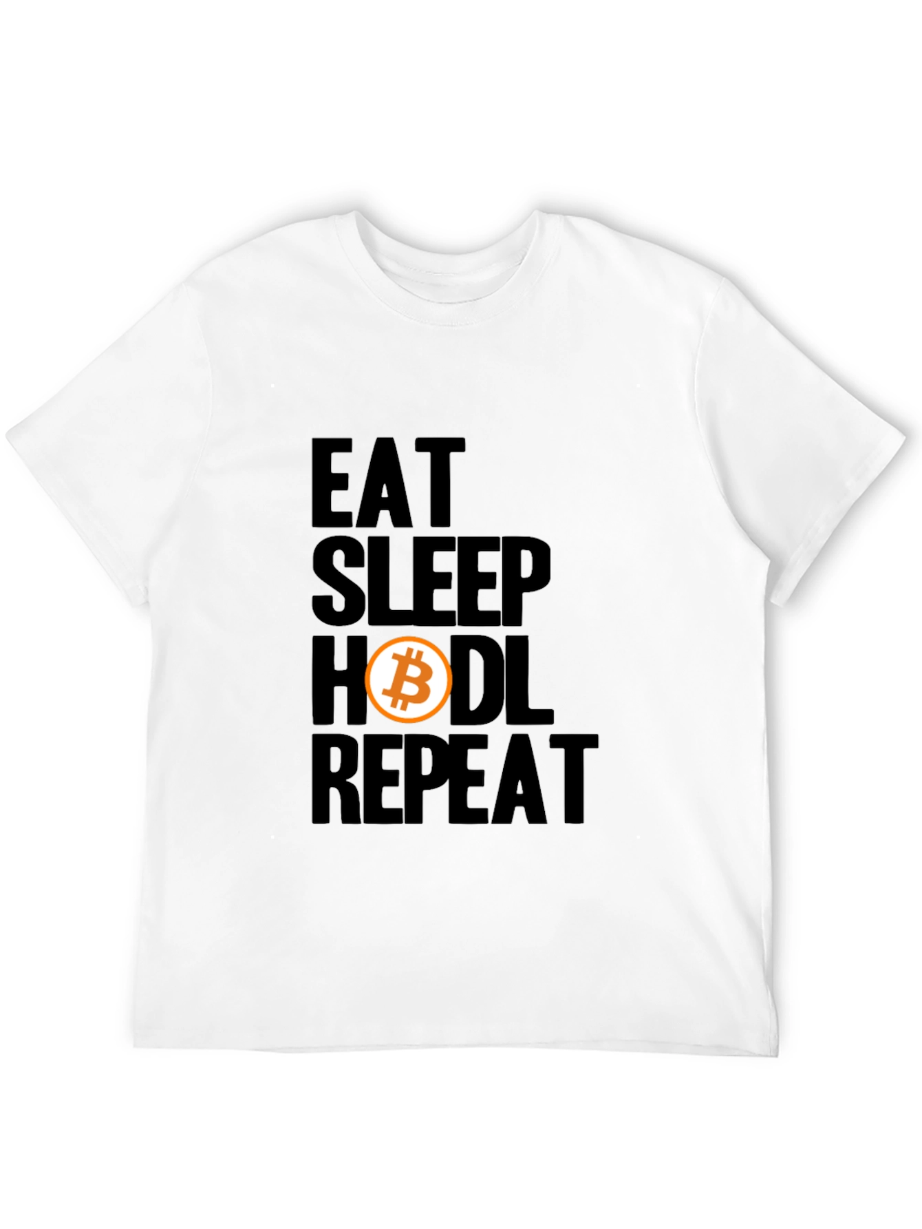 Eat Sleep Hodl Repeat Bitcoin Crypto T-Shirt