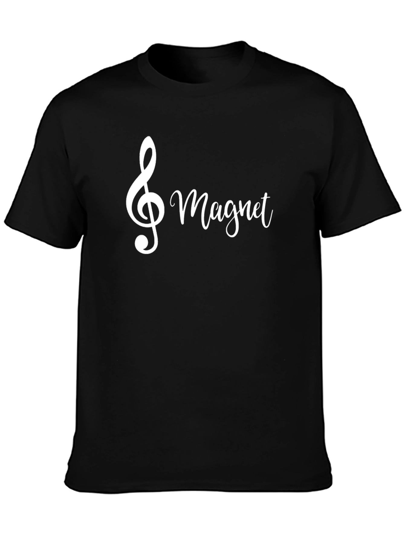 Music Lover T-Shirt - Treble Clef Magnet Design