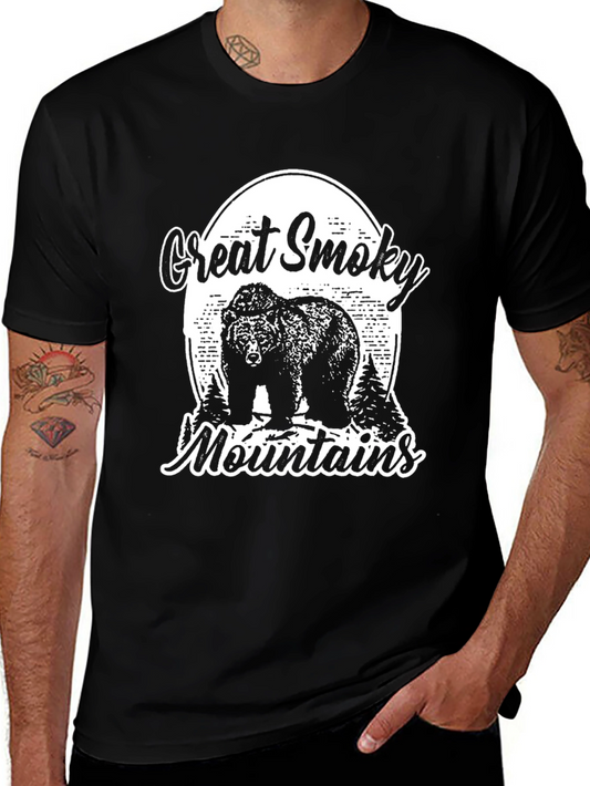 Great Smoky Mountains Bear Graphic T-Shirt