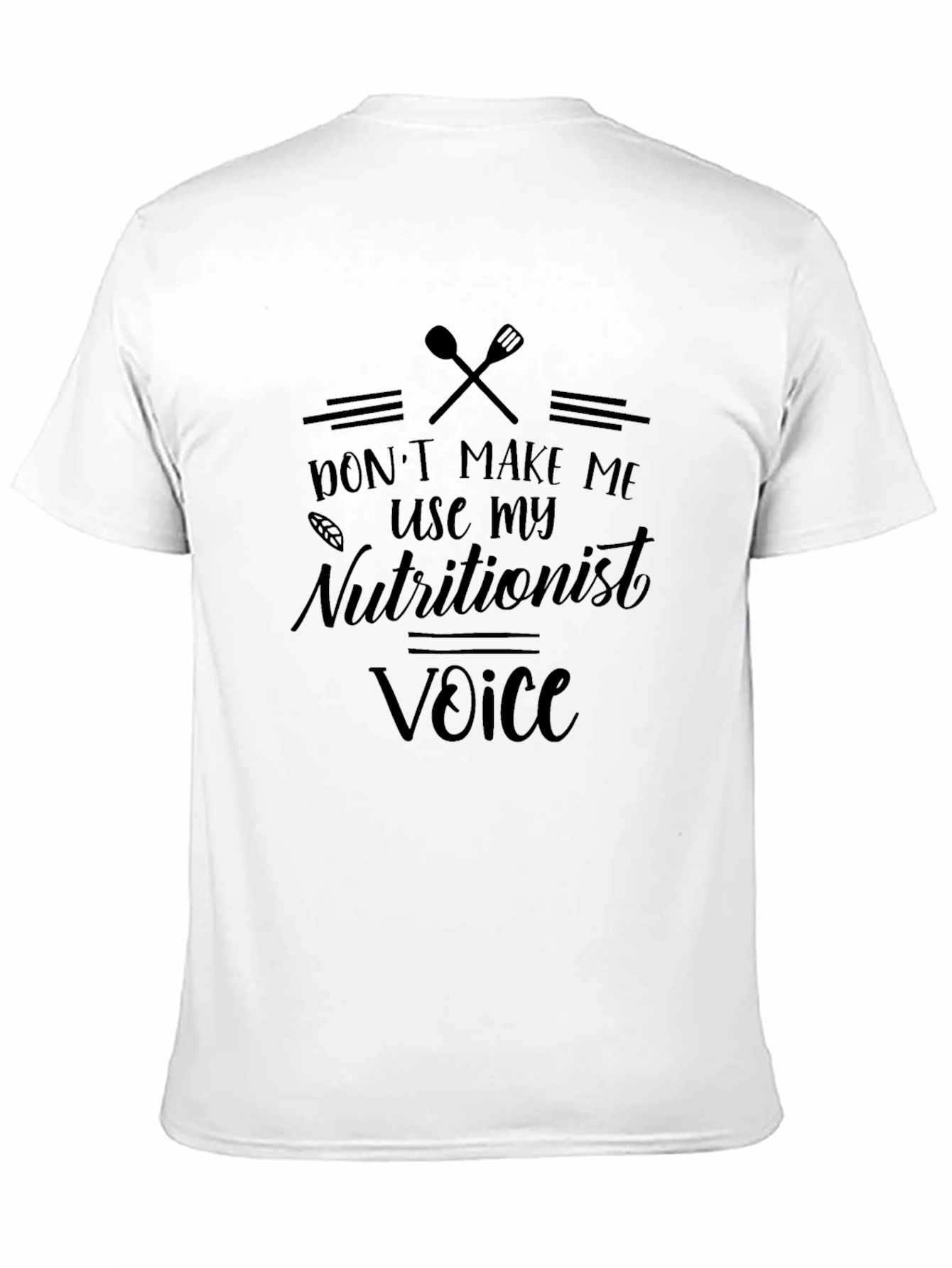 Nutritionist Voice Black Graphic Tee
