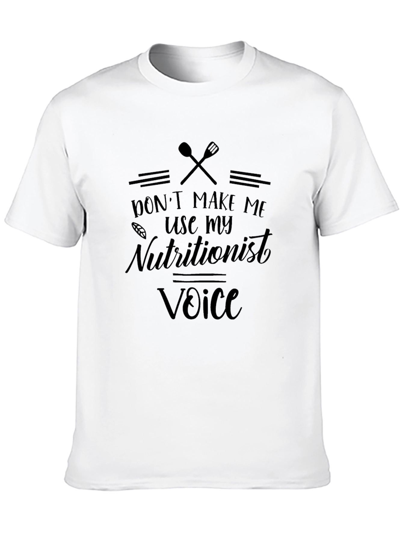 Nutritionist Voice Black Graphic Tee