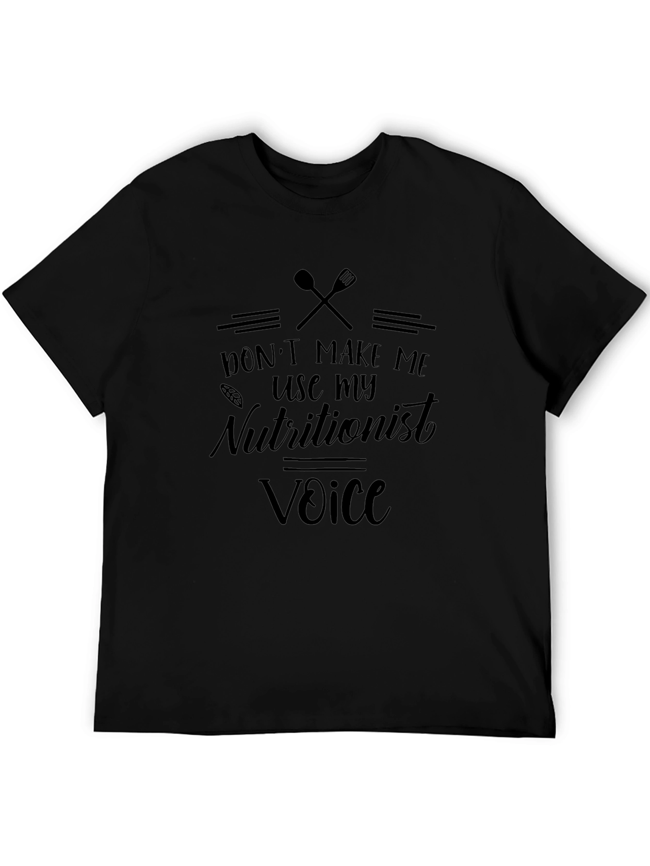 Nutritionist Voice Black Graphic Tee