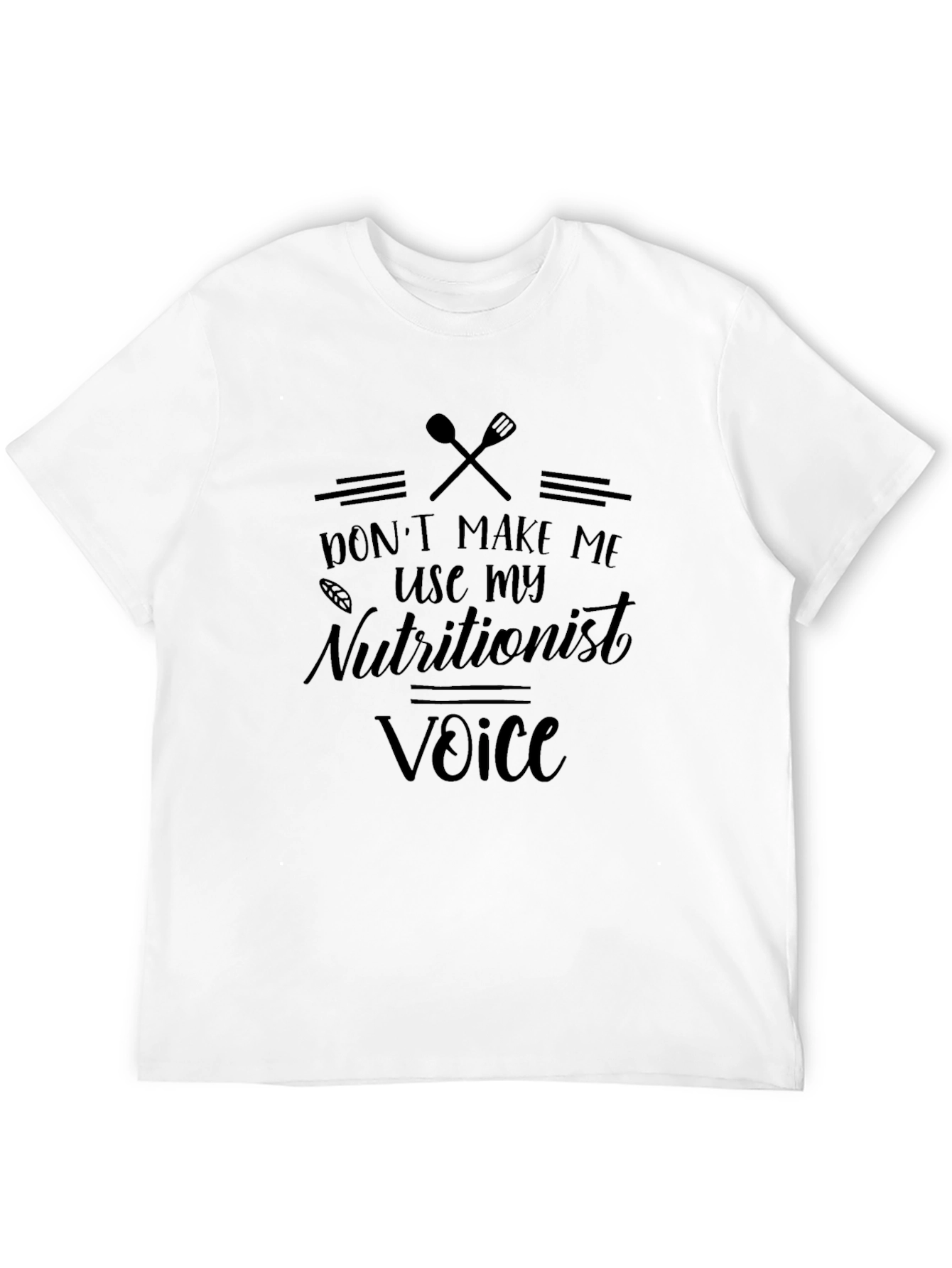 Nutritionist Voice Black Graphic Tee