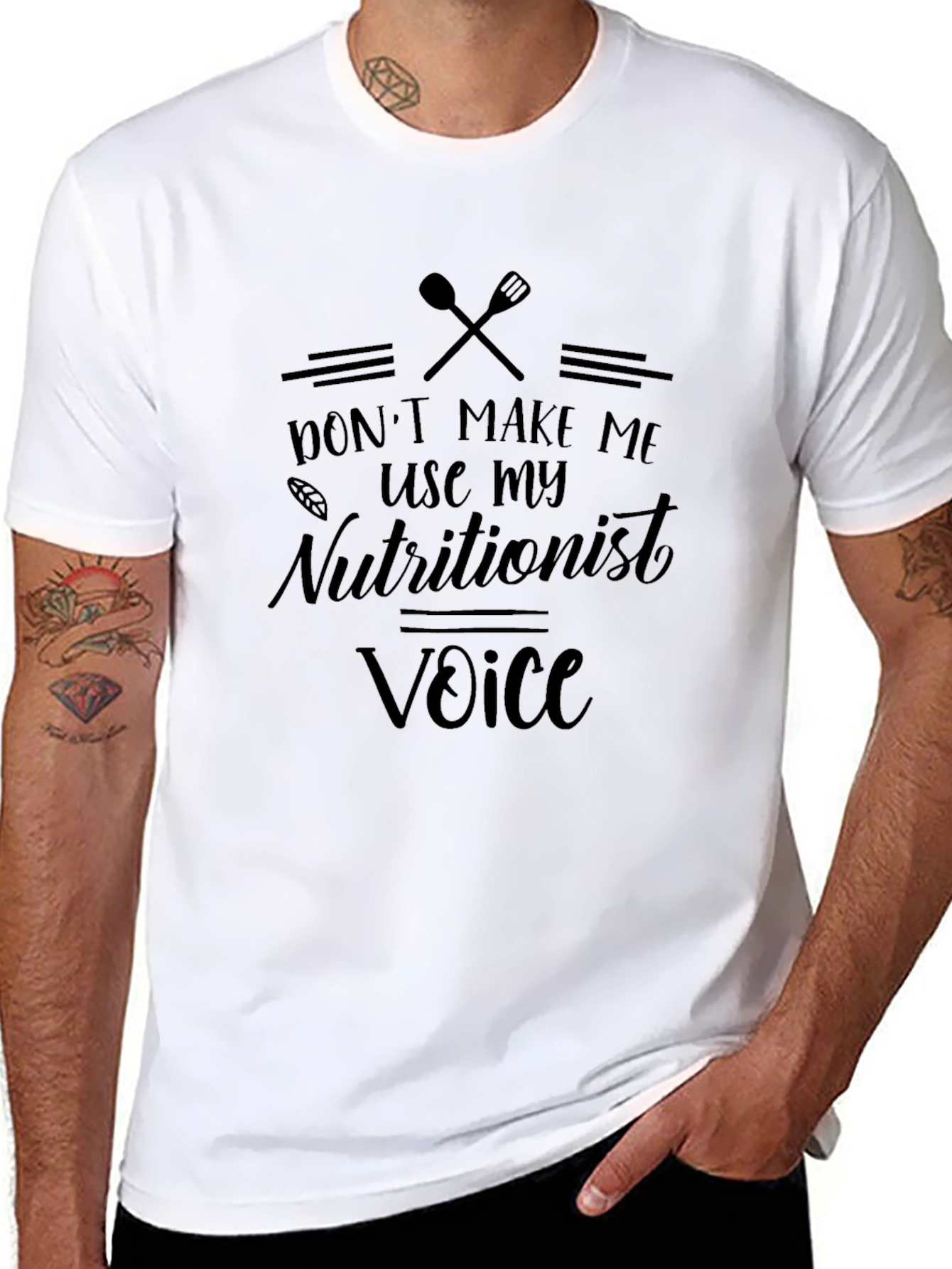 Nutritionist Voice Black Graphic Tee