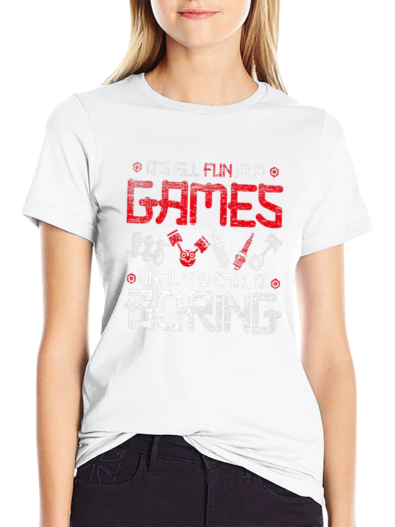 Fun and Games Boring T-Shirt - Black