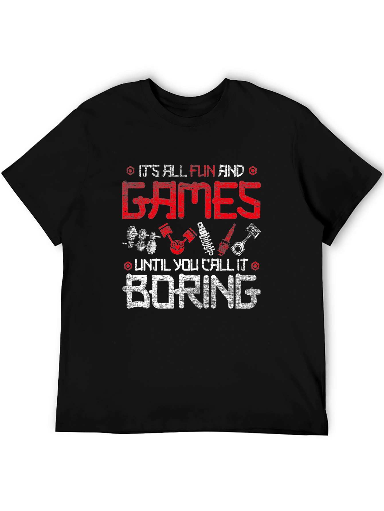 Fun and Games Boring T-Shirt - Black