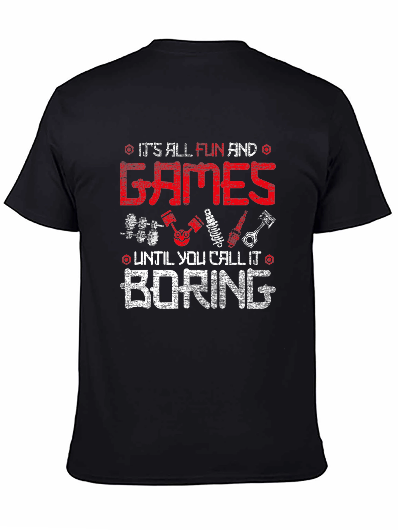 Fun and Games Boring T-Shirt - Black