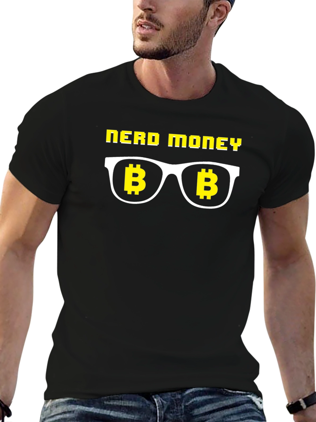 Nerd Money Bitcoin T-Shirt - Crypto Geek Apparel