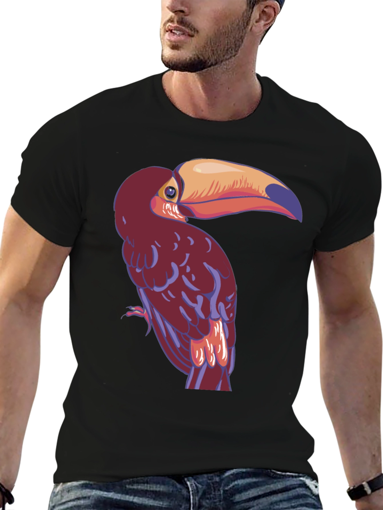 Toucan Graphic Tee - Quirky Bird T-Shirt