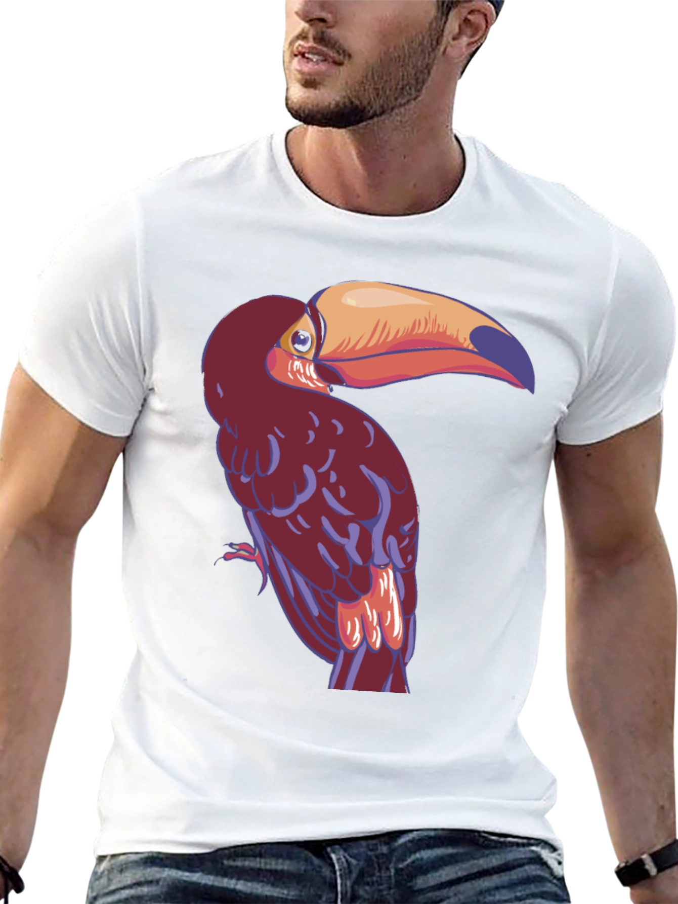 Toucan Graphic Tee - Quirky Bird T-Shirt