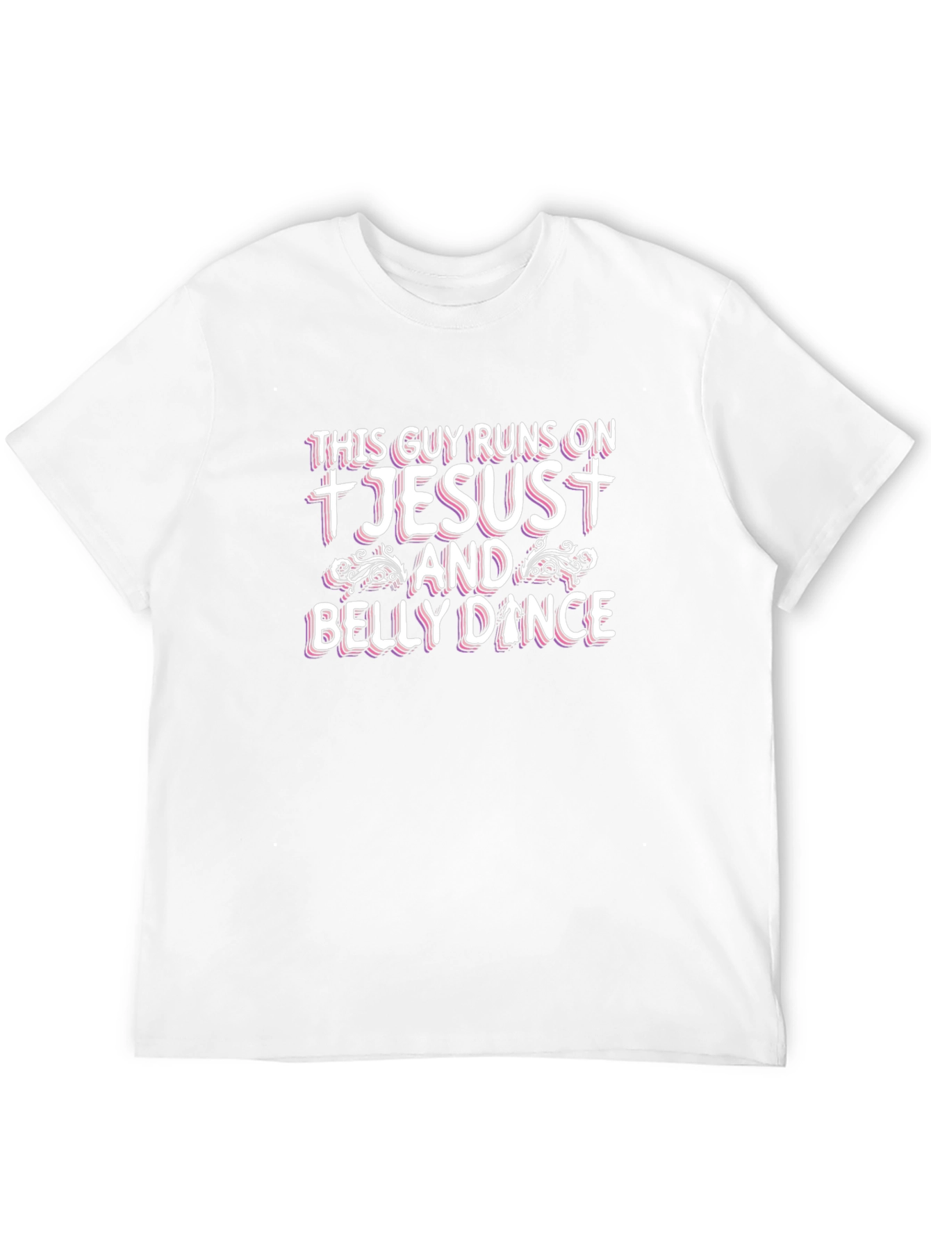 Jesus and Belly Dance Black Graphic Tee