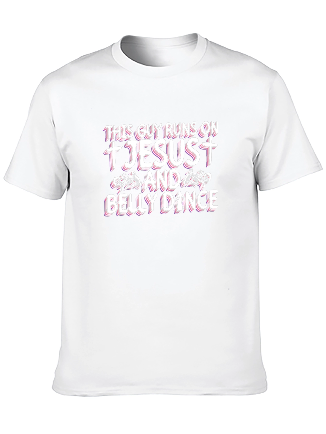Jesus and Belly Dance Black Graphic Tee