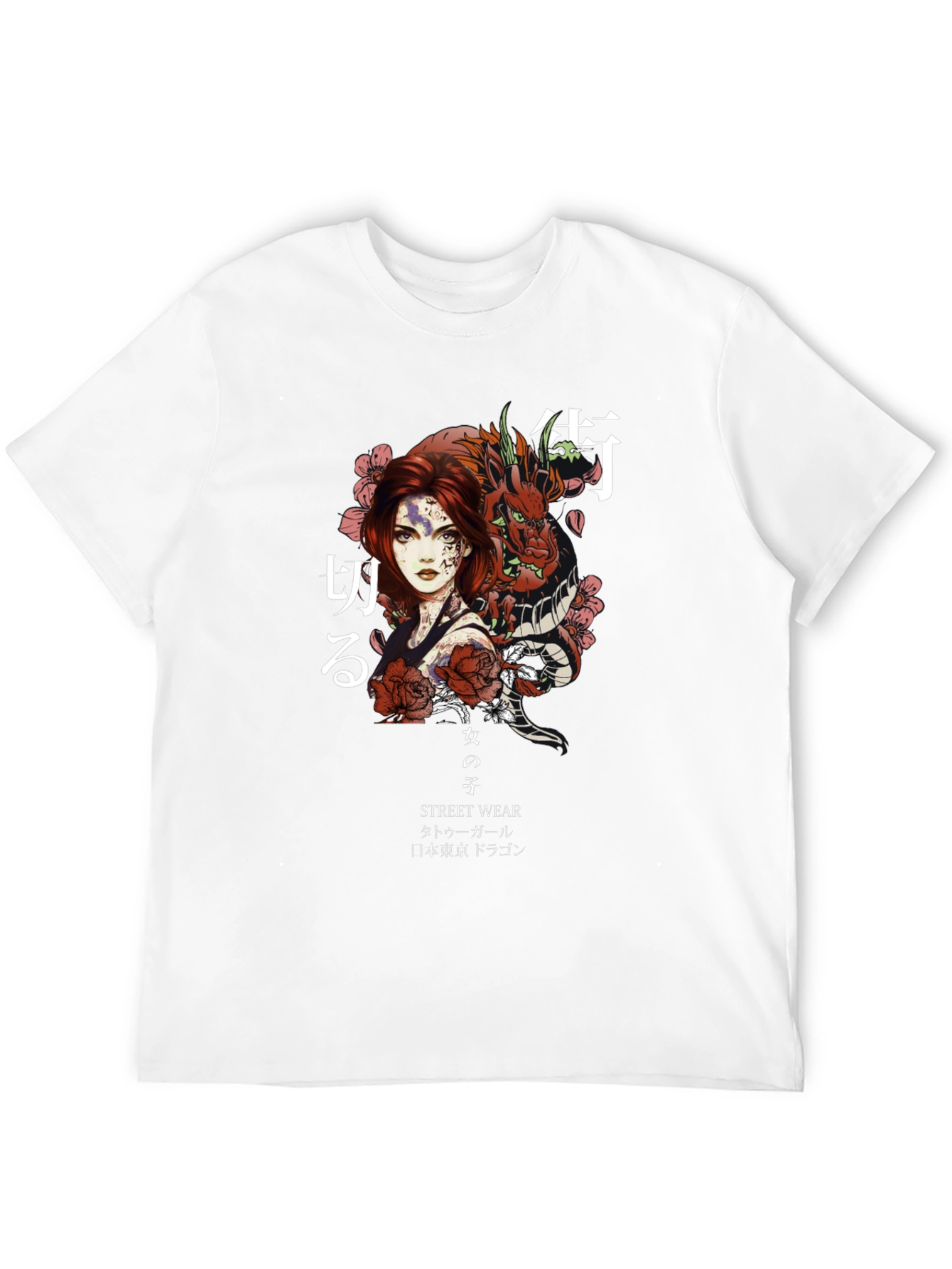 Urban Dragon Graphic Tee - Black