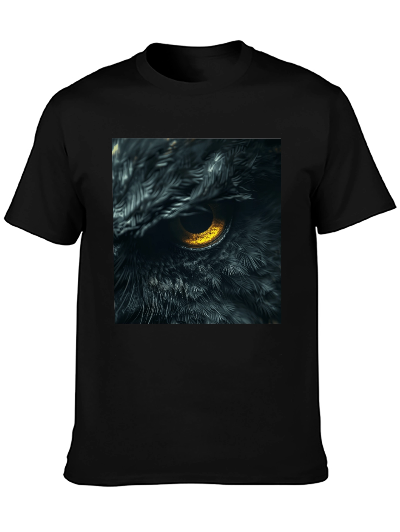 Owl Eye Graphic Tee - Mens Black T-Shirt