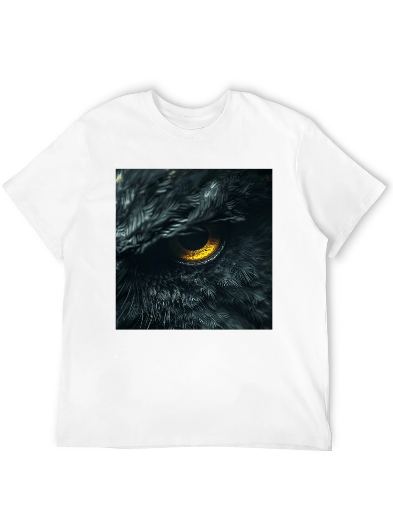 Owl Eye Graphic Tee - Mens Black T-Shirt