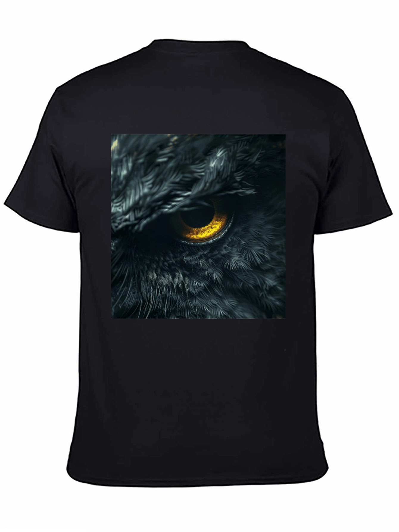 Owl Eye Graphic Tee - Mens Black T-Shirt