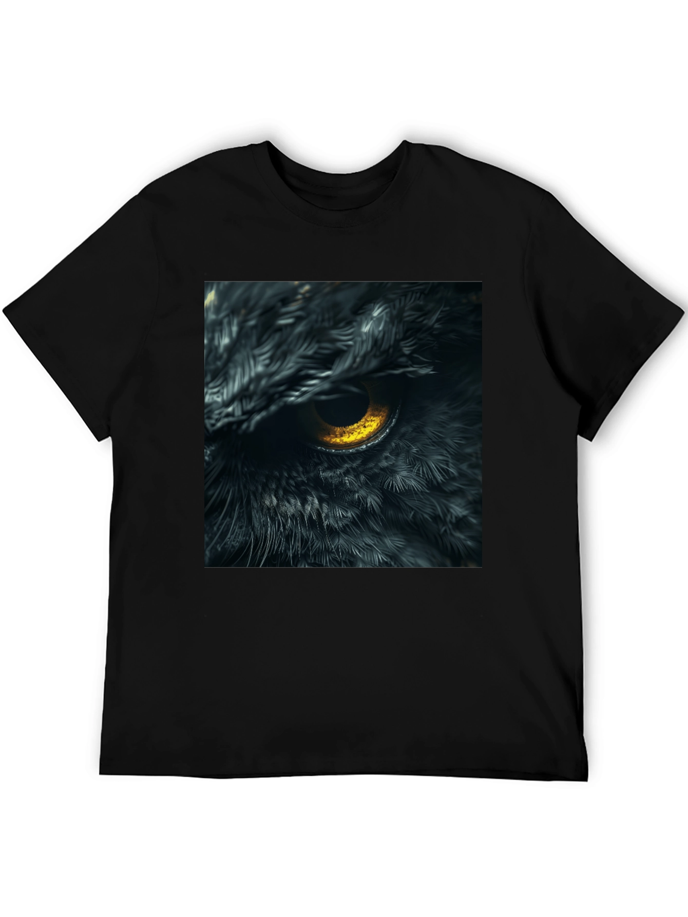 Owl Eye Graphic Tee - Mens Black T-Shirt