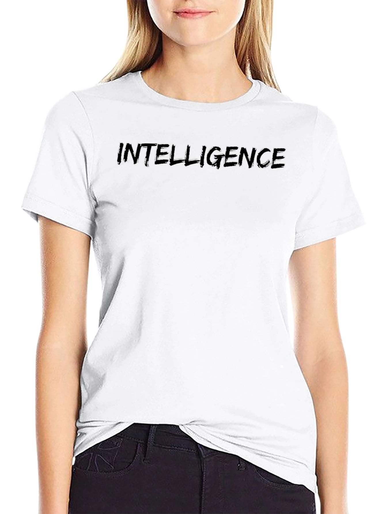 Intelligence Black Graphic Tee