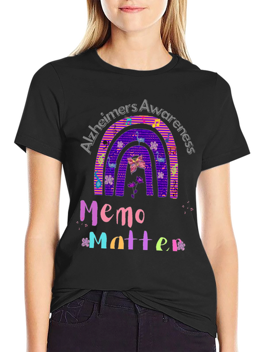 Alzheimers Awareness Memo Matter Graphic Tee