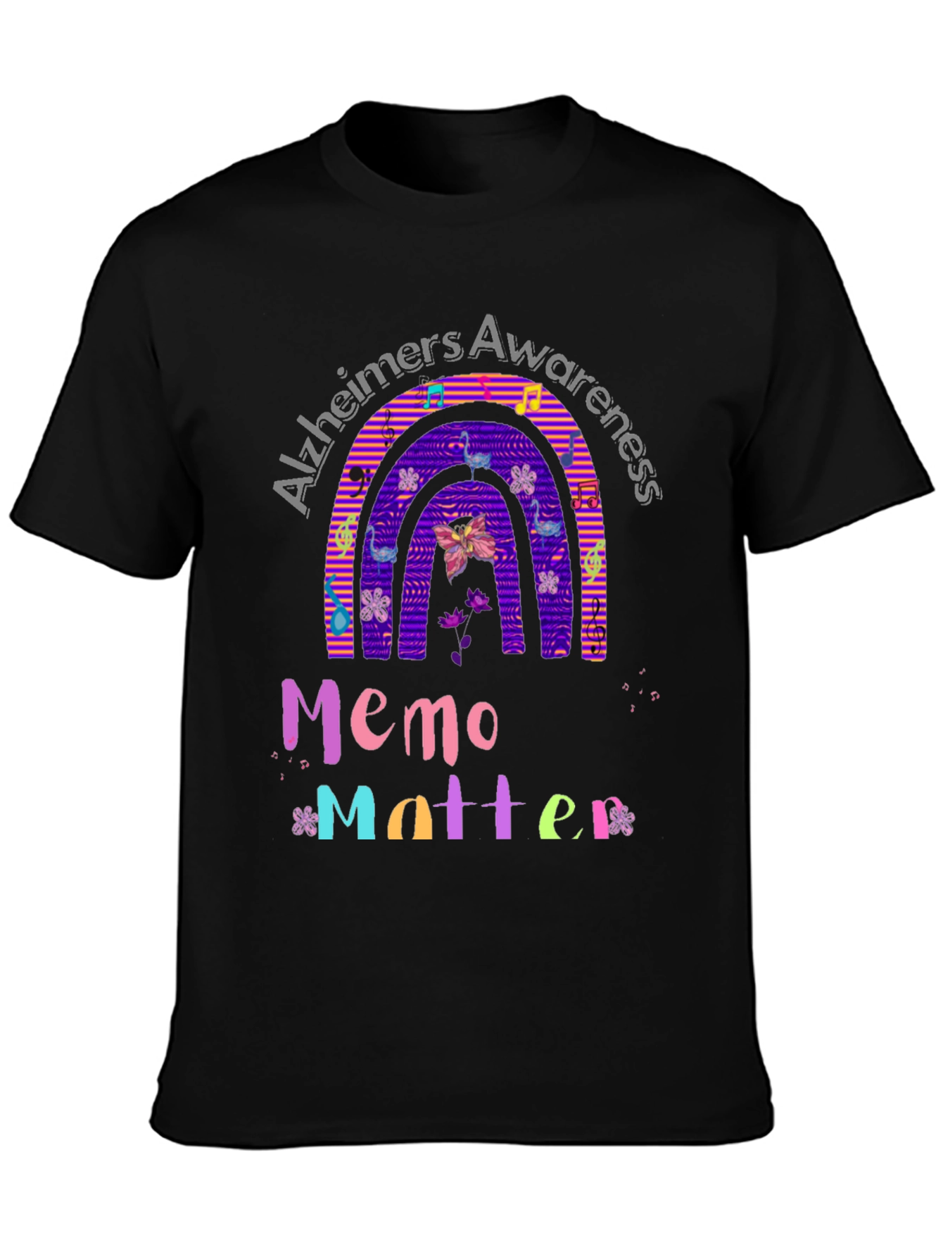 Alzheimers Awareness Memo Matter Graphic Tee