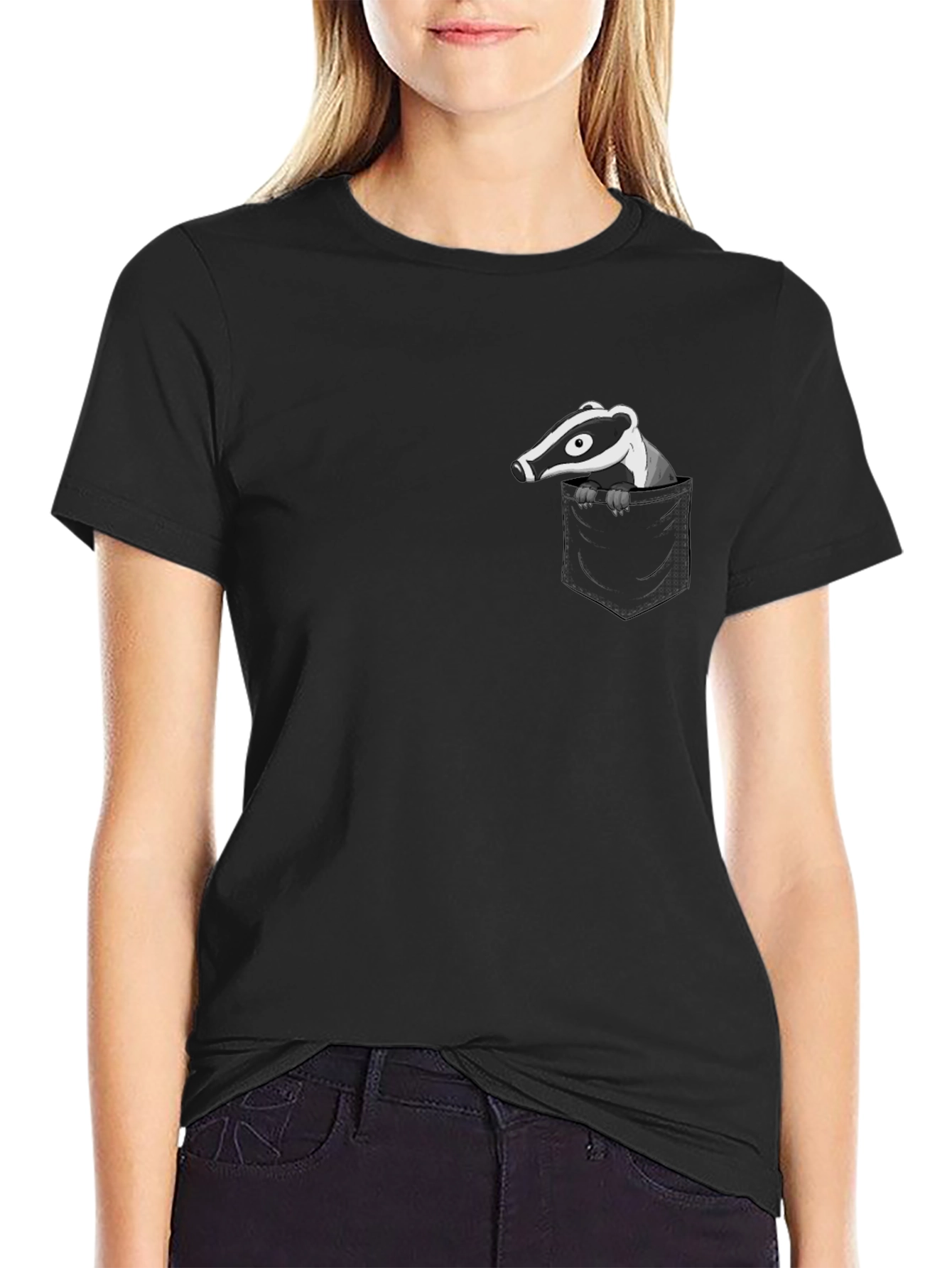 Badger Pocket T-Shirt - Cool Animal Tee
