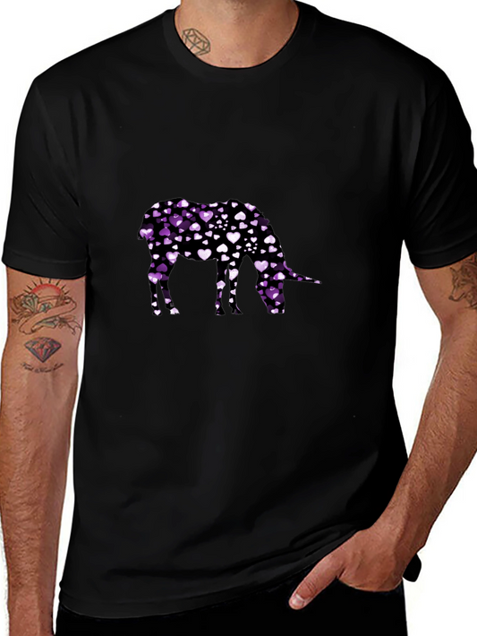 Heart Donkey Graphic Tee - Black