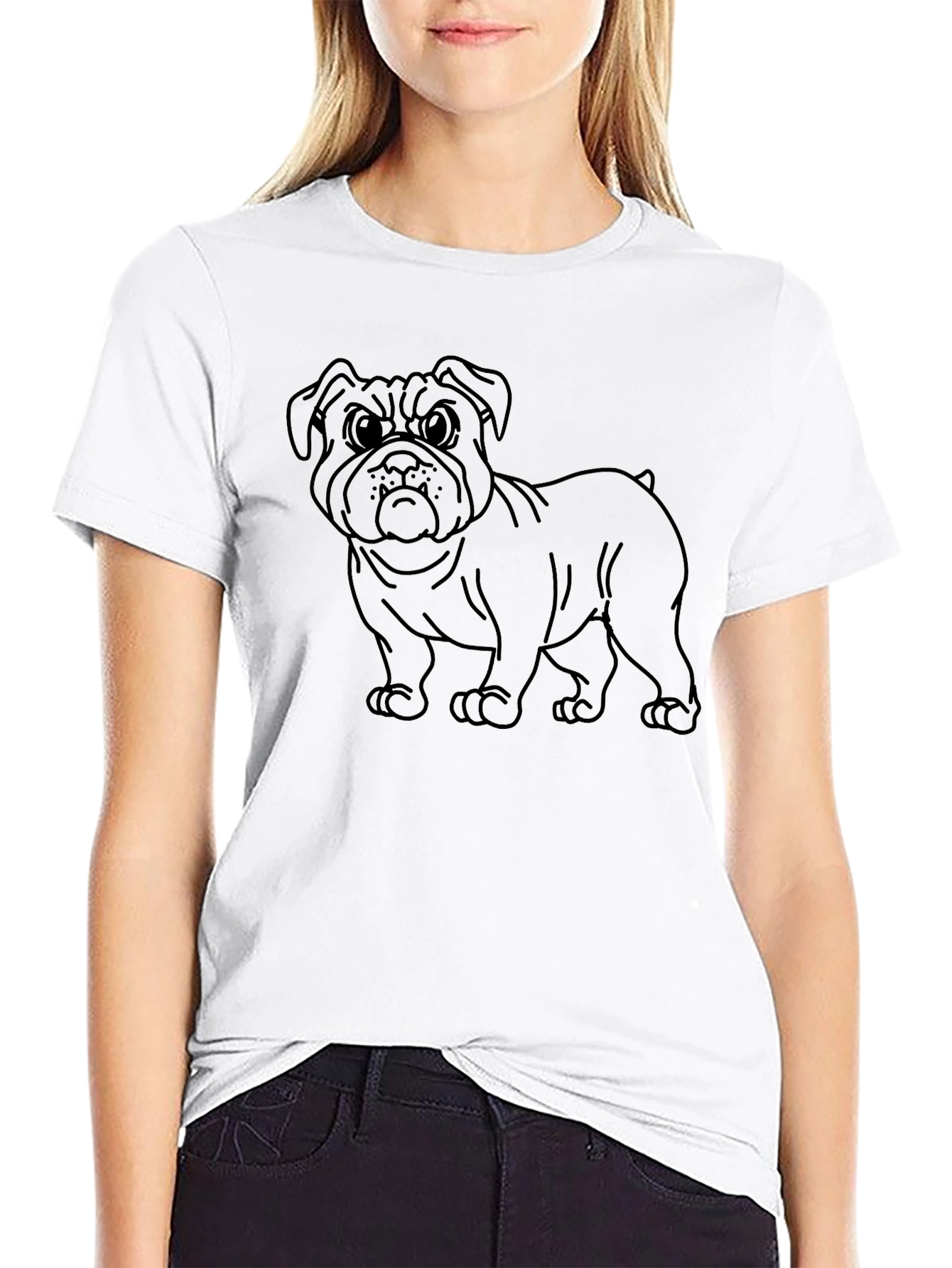Bulldog Graphic Tee - Mens Black T-Shirt