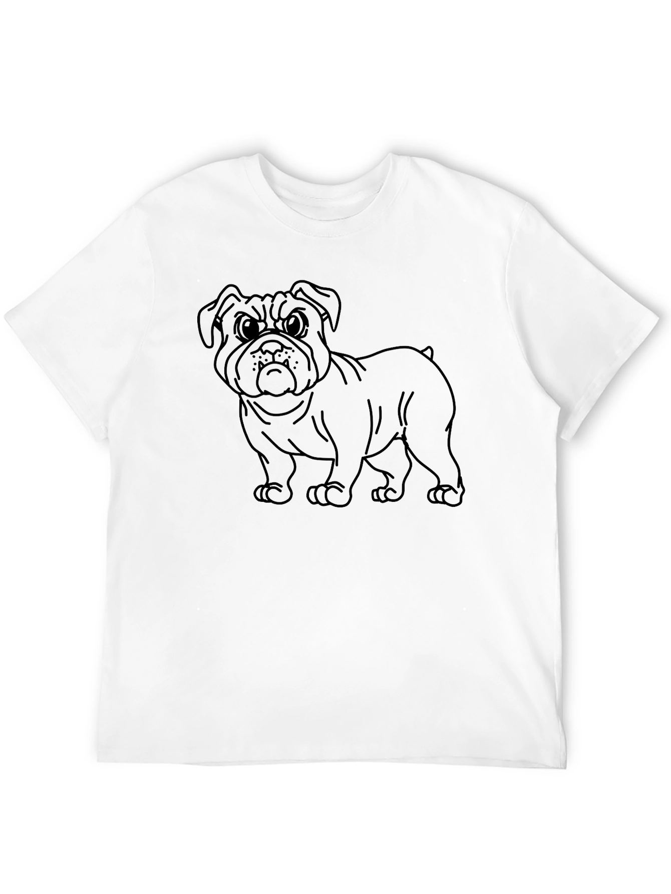 Bulldog Graphic Tee - Mens Black T-Shirt