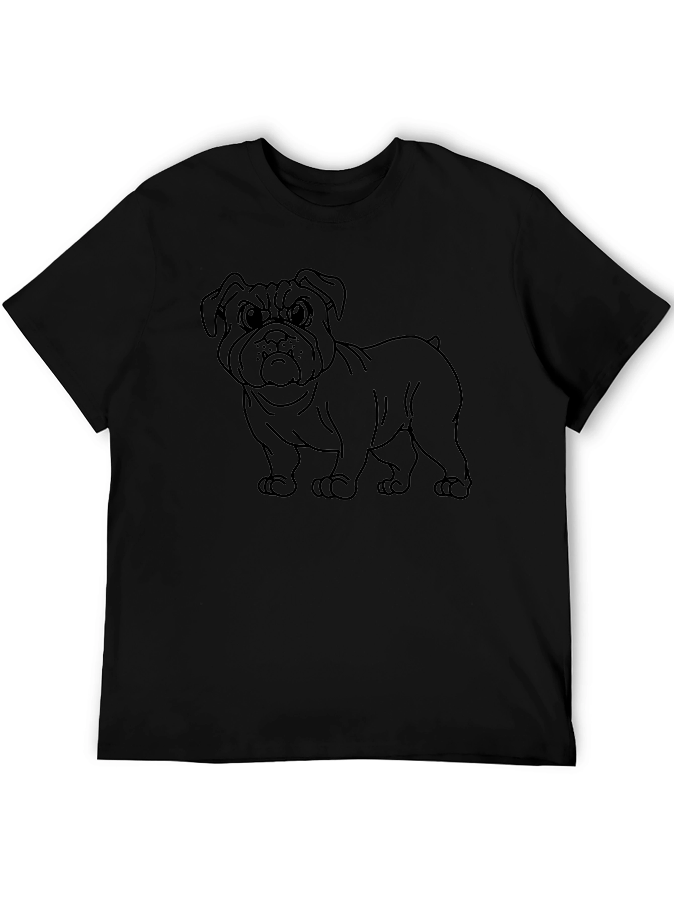 Bulldog Graphic Tee - Mens Black T-Shirt