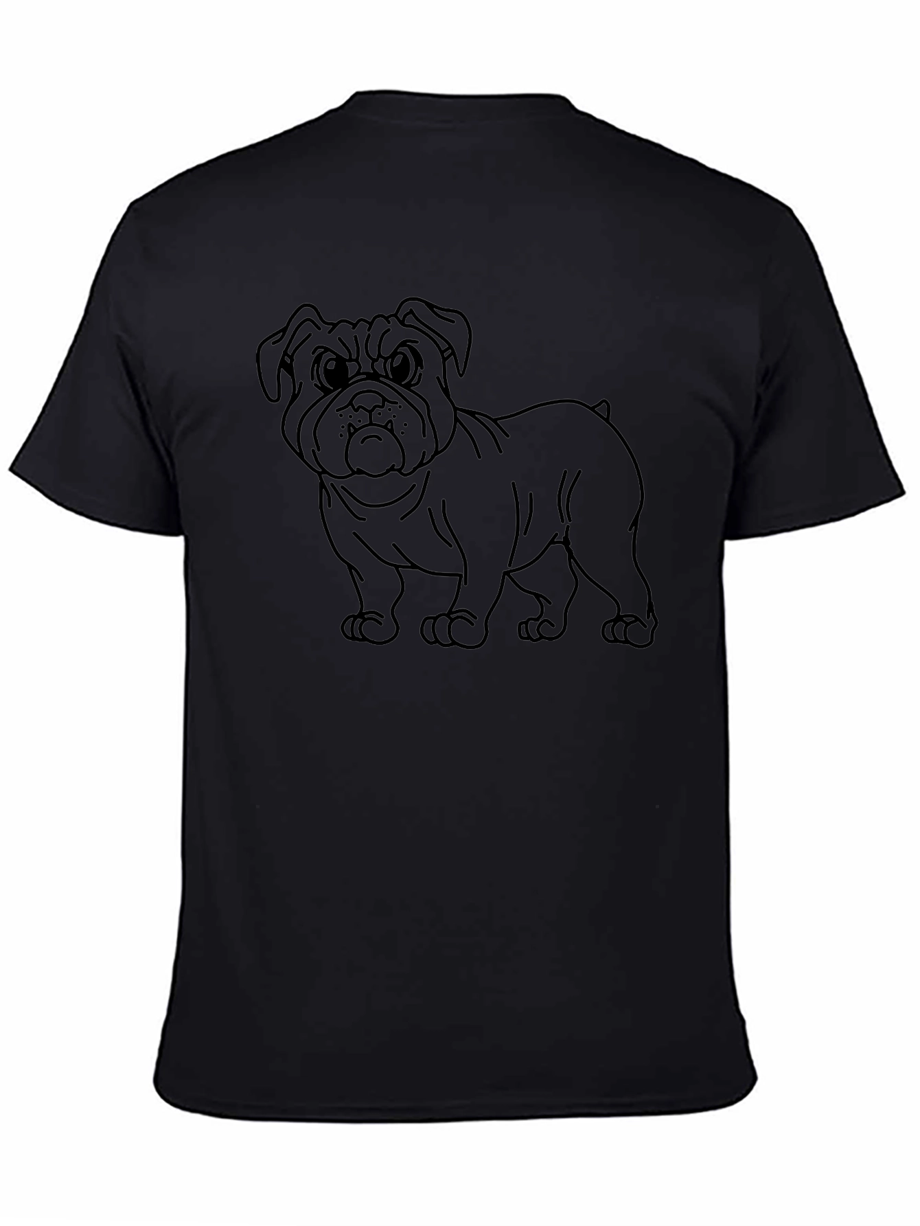 Bulldog Graphic Tee - Mens Black T-Shirt