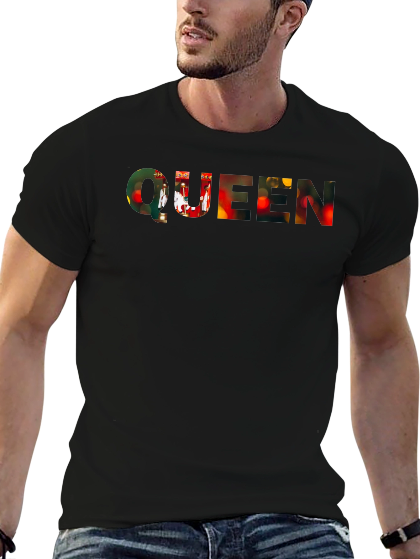 Queen Band T-Shirt - Black Crew Neck Tee