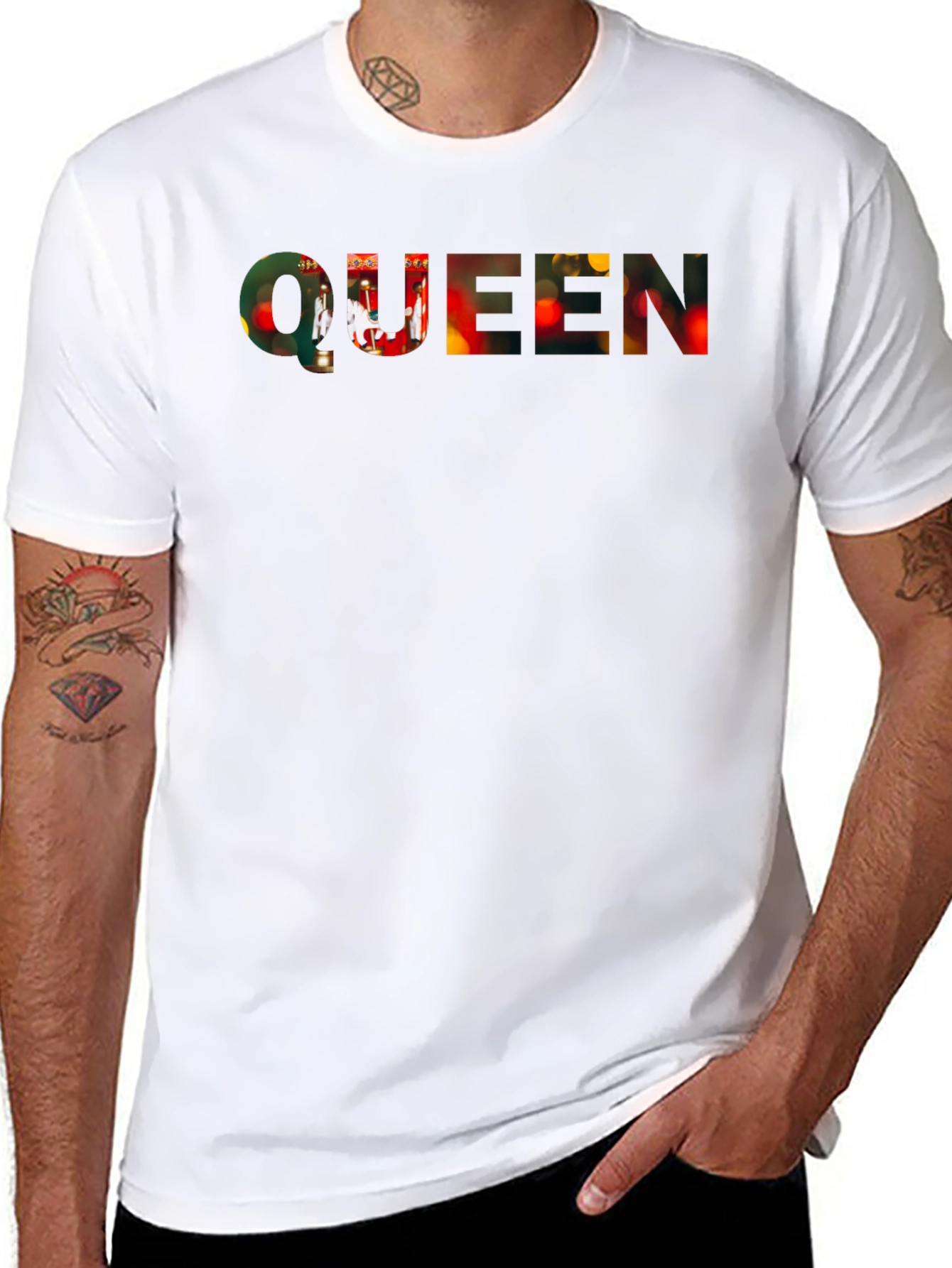 Queen Band T-Shirt - Black Crew Neck Tee