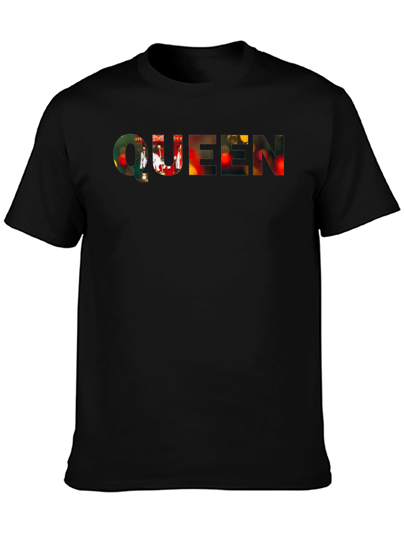 Queen Band T-Shirt - Black Crew Neck Tee