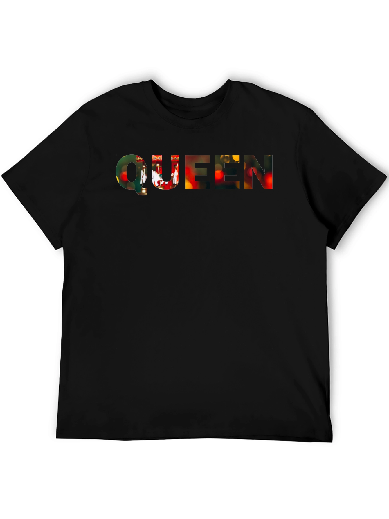 Queen Band T-Shirt - Black Crew Neck Tee