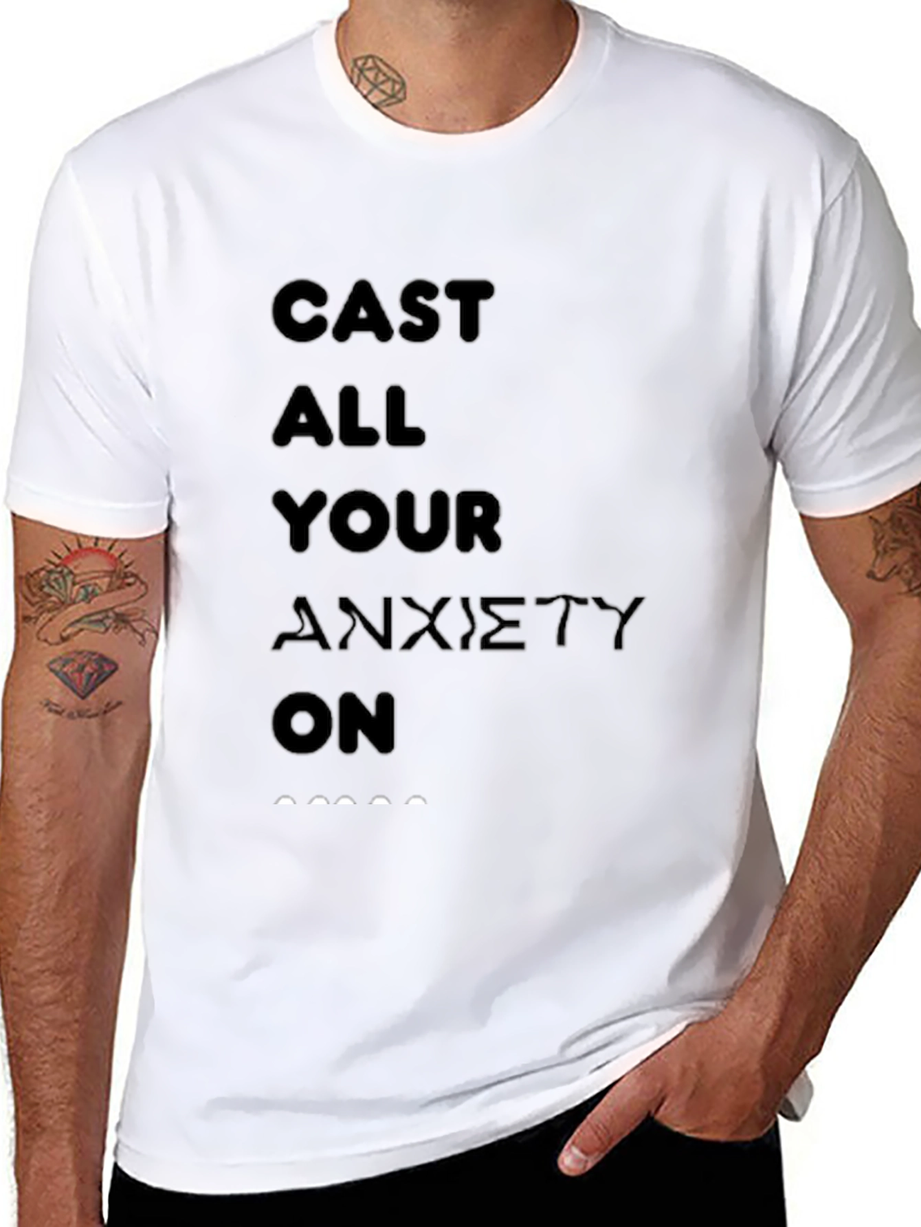 Cast All Your Anxiety On Graphic T-Shirt