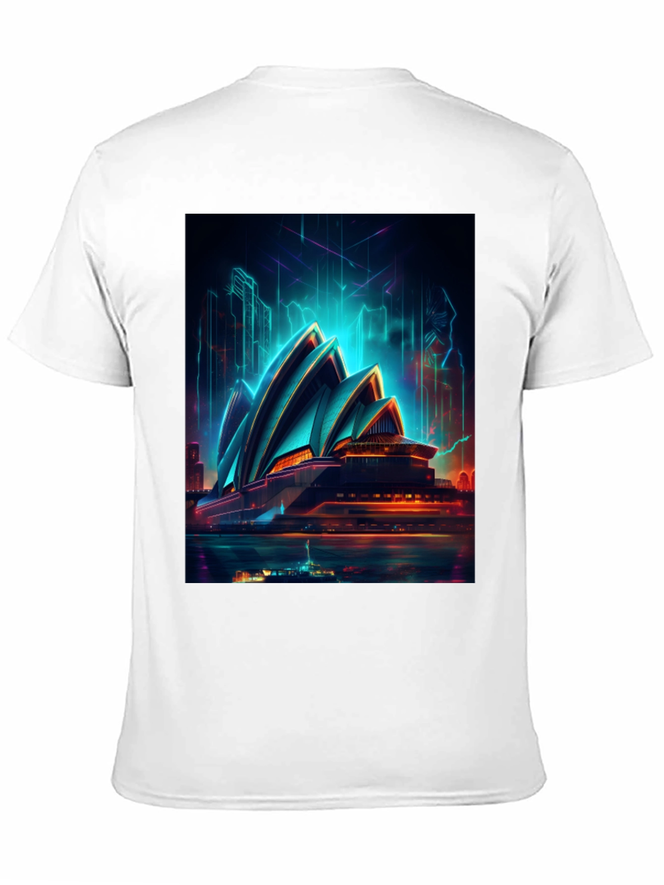 Sydney Opera House Graphic Tee - Modern Cityscape Art