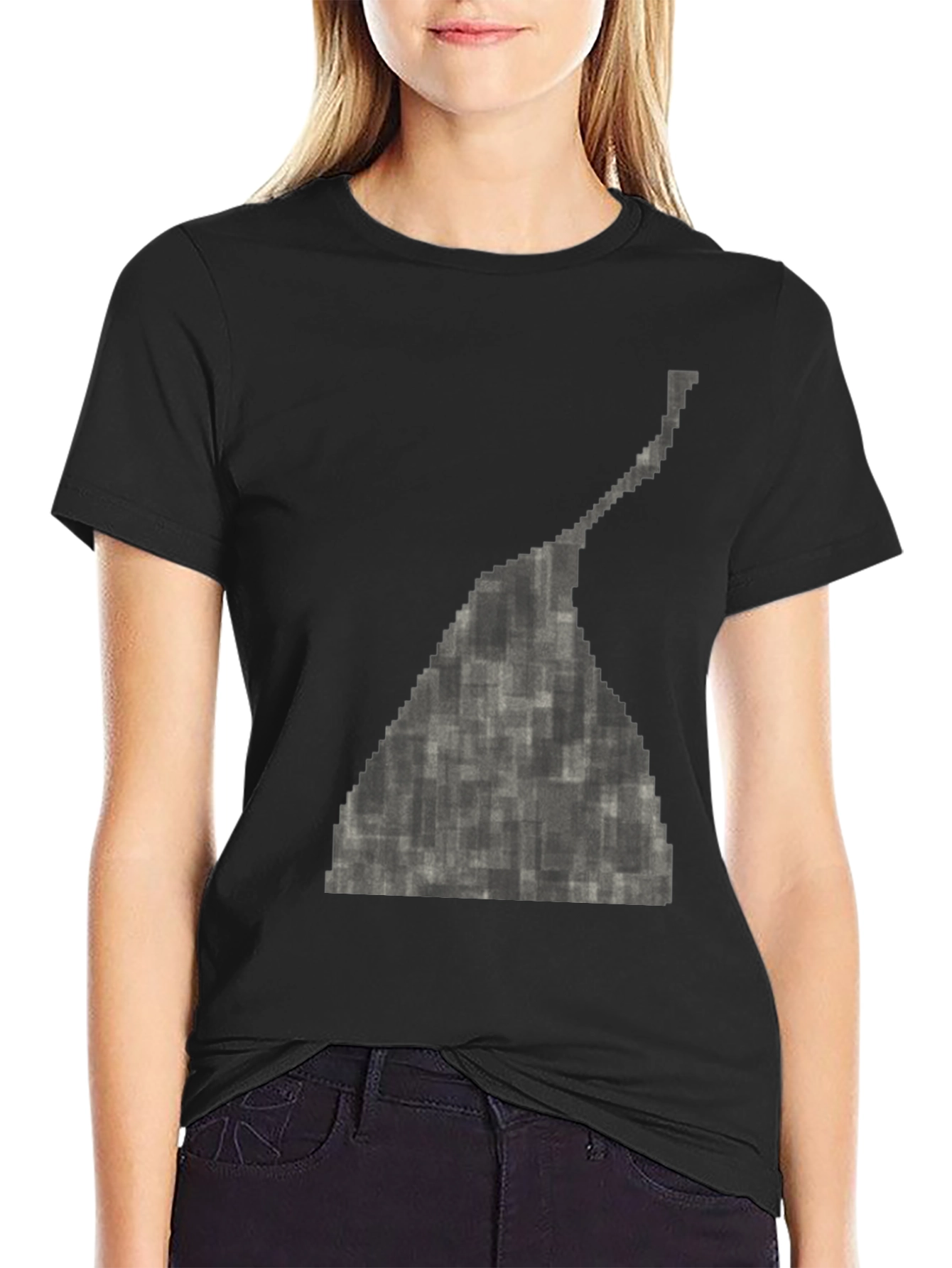 Pixelated Hersheys Kiss Black T-Shirt