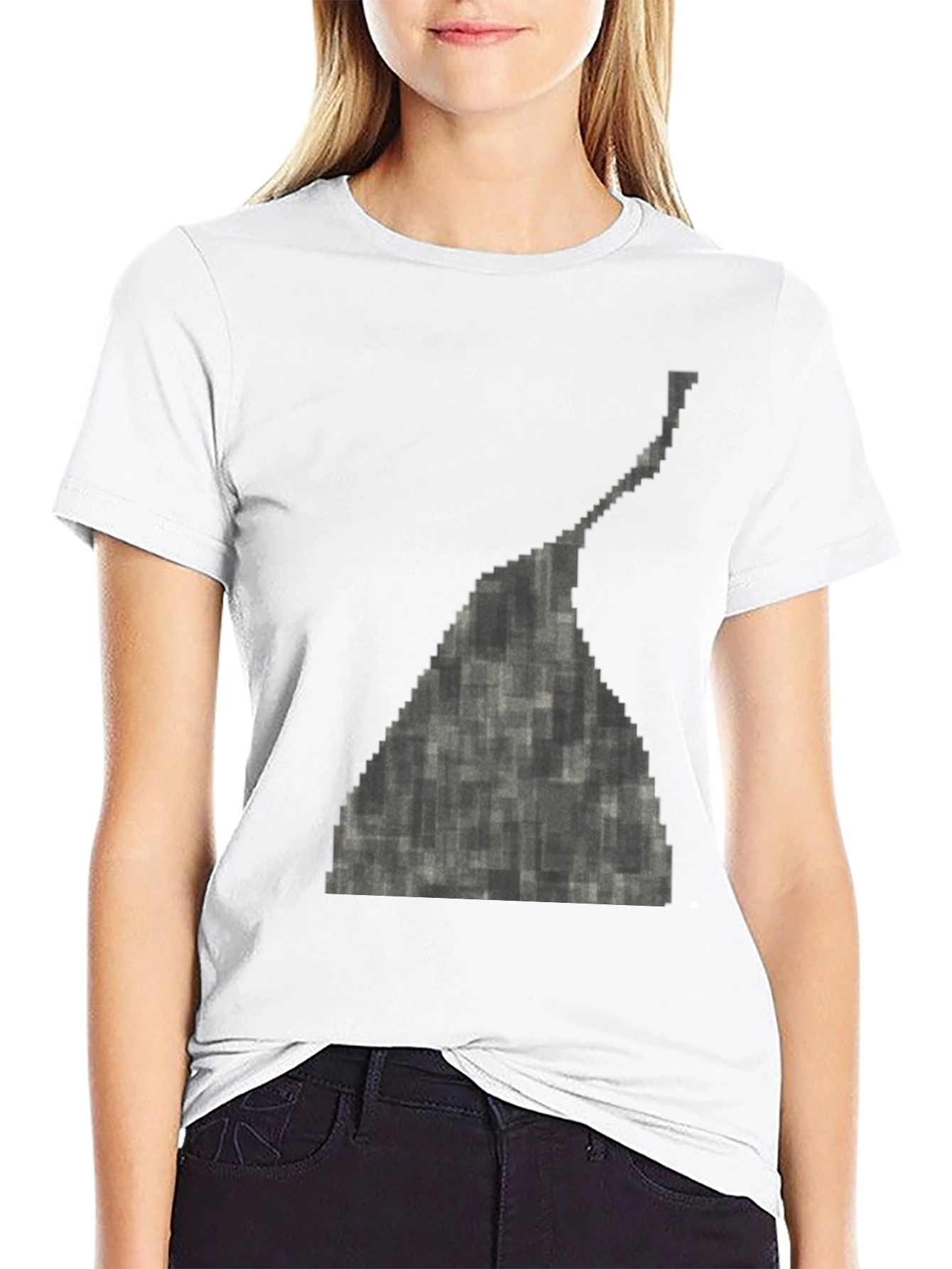Pixelated Hersheys Kiss Black T-Shirt
