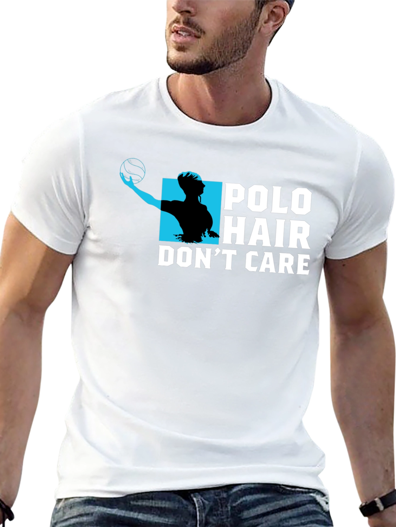 Polo Hair Dont Care Graphic T-Shirt