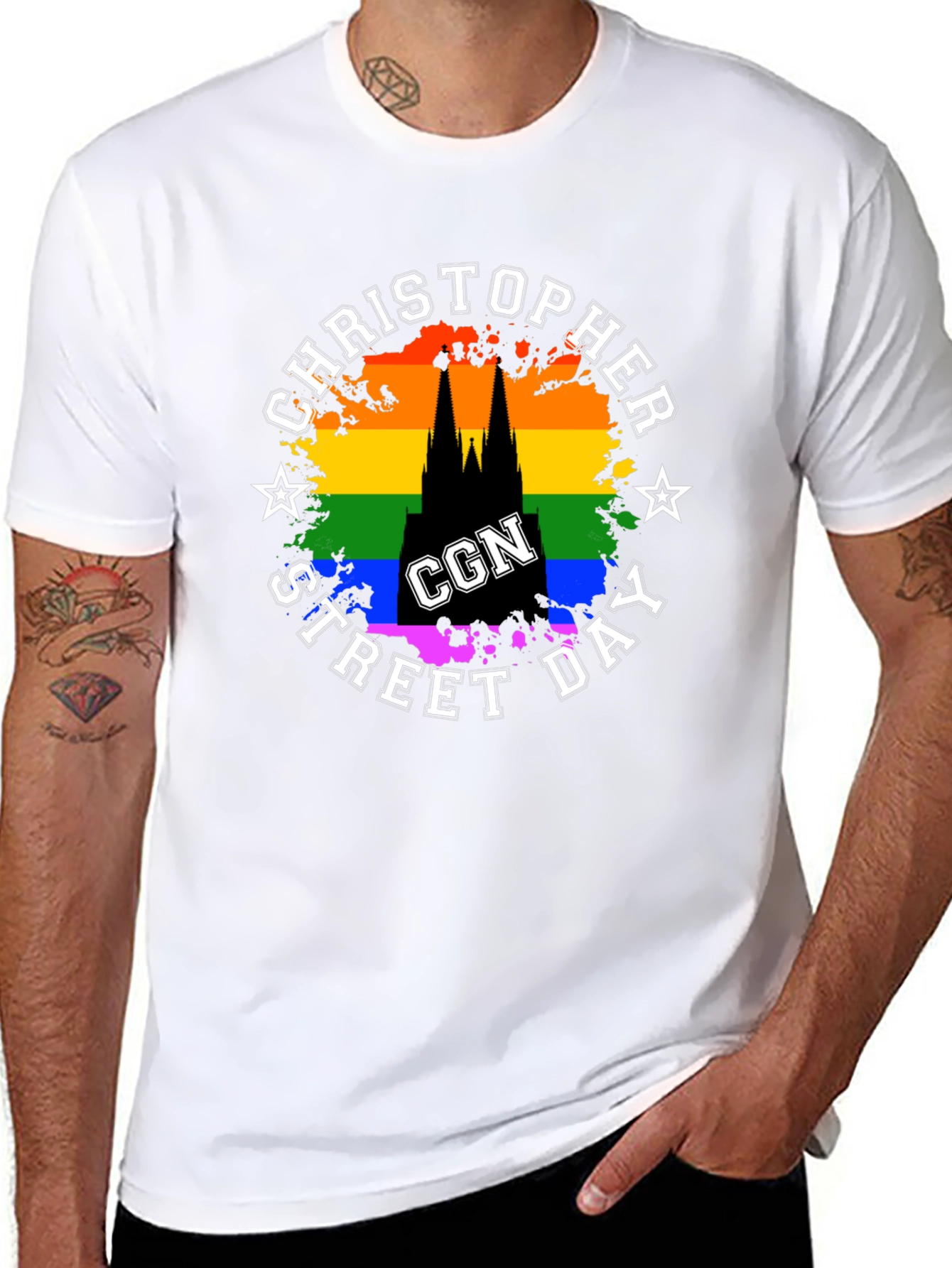 Cologne Street Day Rainbow T-Shirt