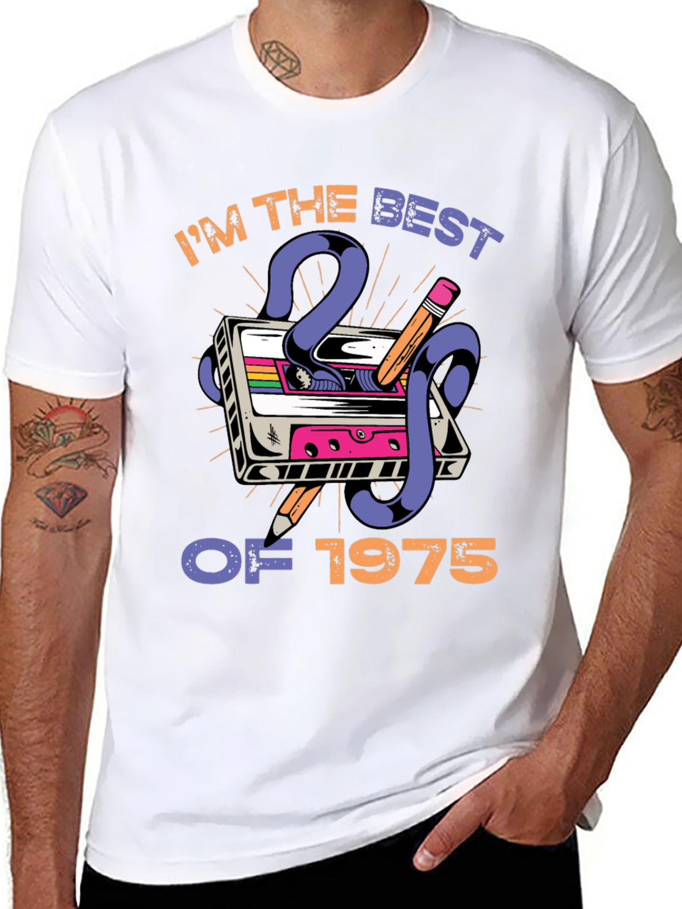 Best of 1975 Cassette Tape Graphic T-Shirt