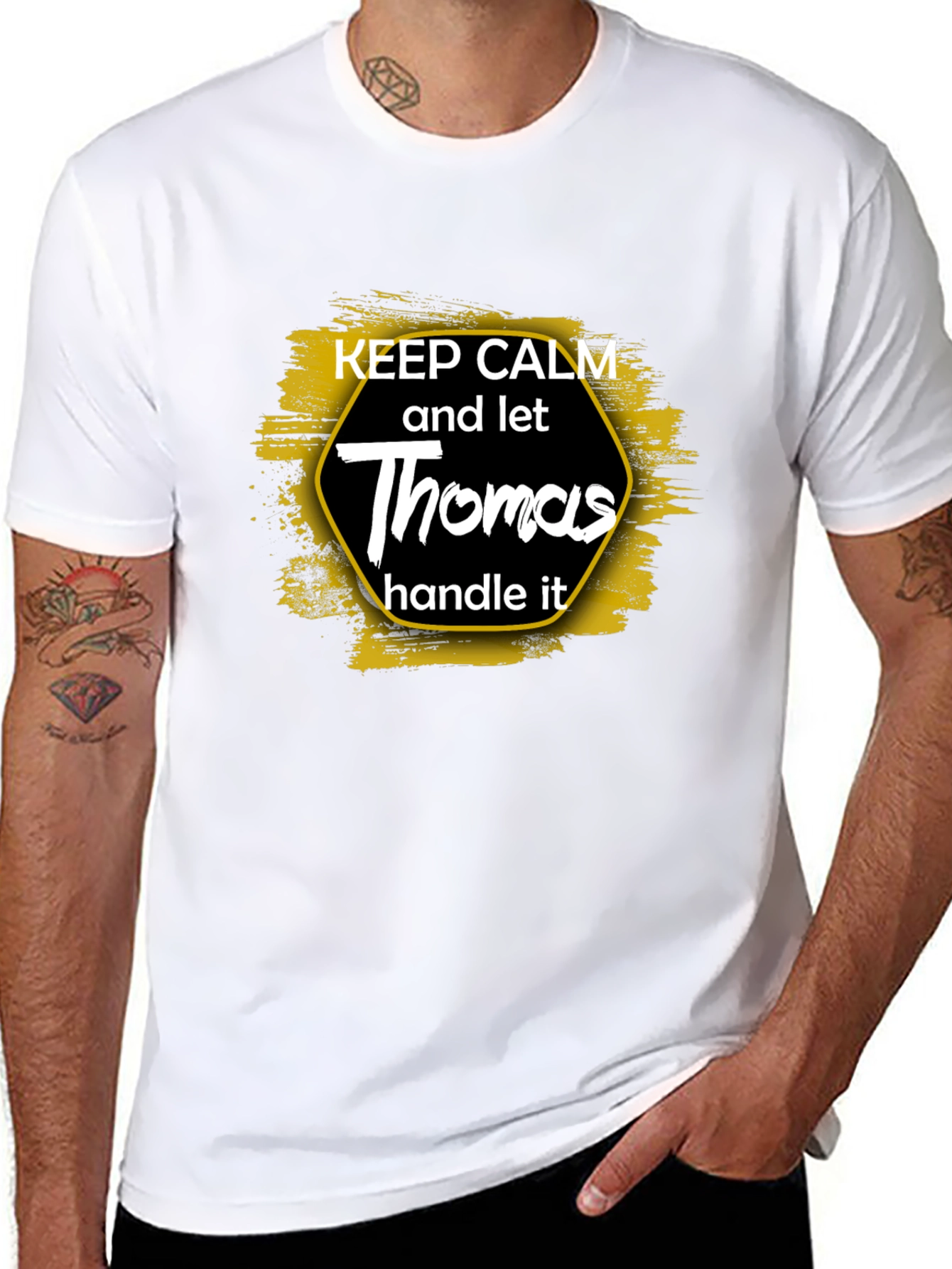 Keep Calm Thomas T-Shirt Funny Name Gift