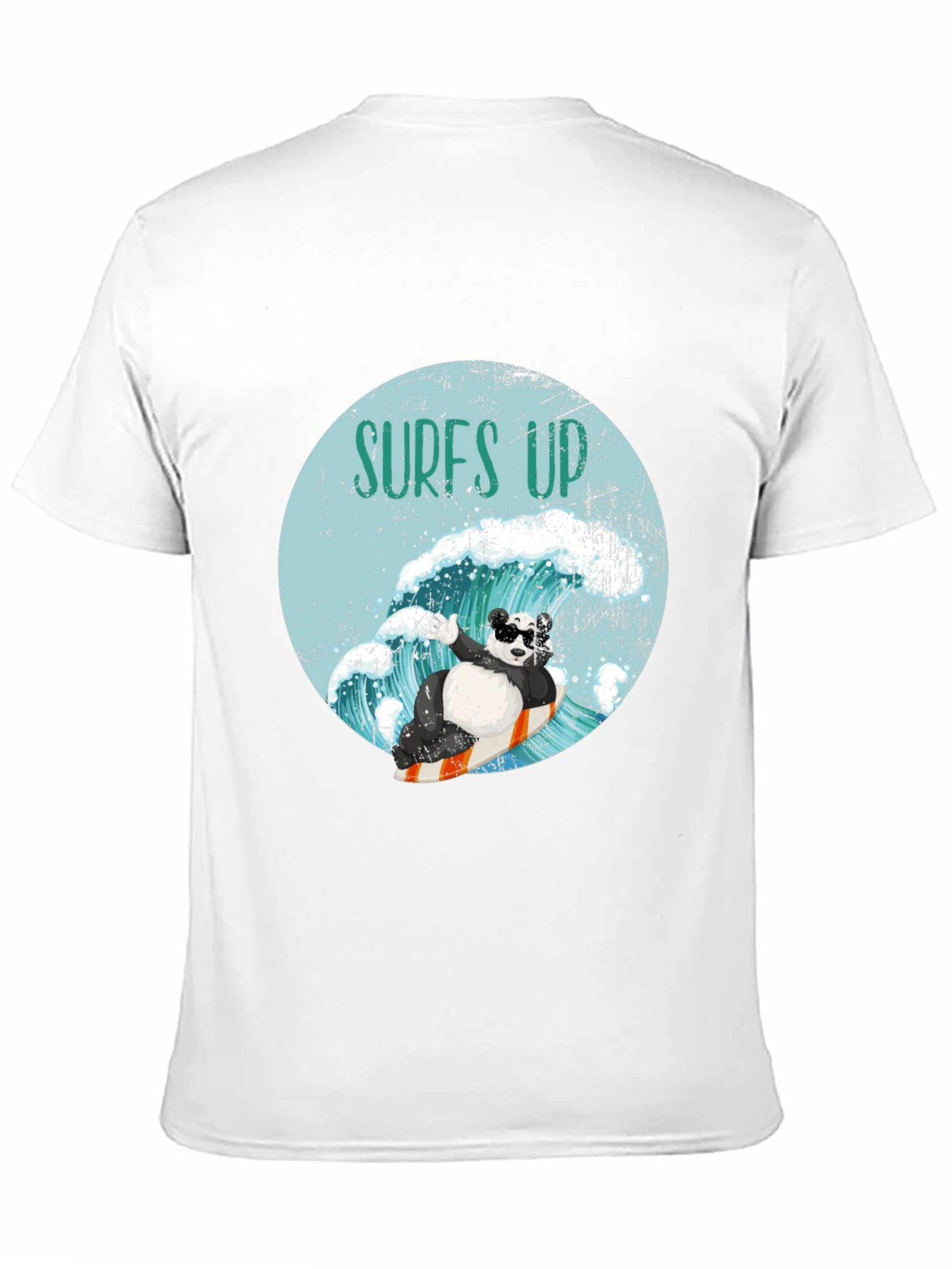 Surfing Panda Graphic Tee - Cool Wave Design