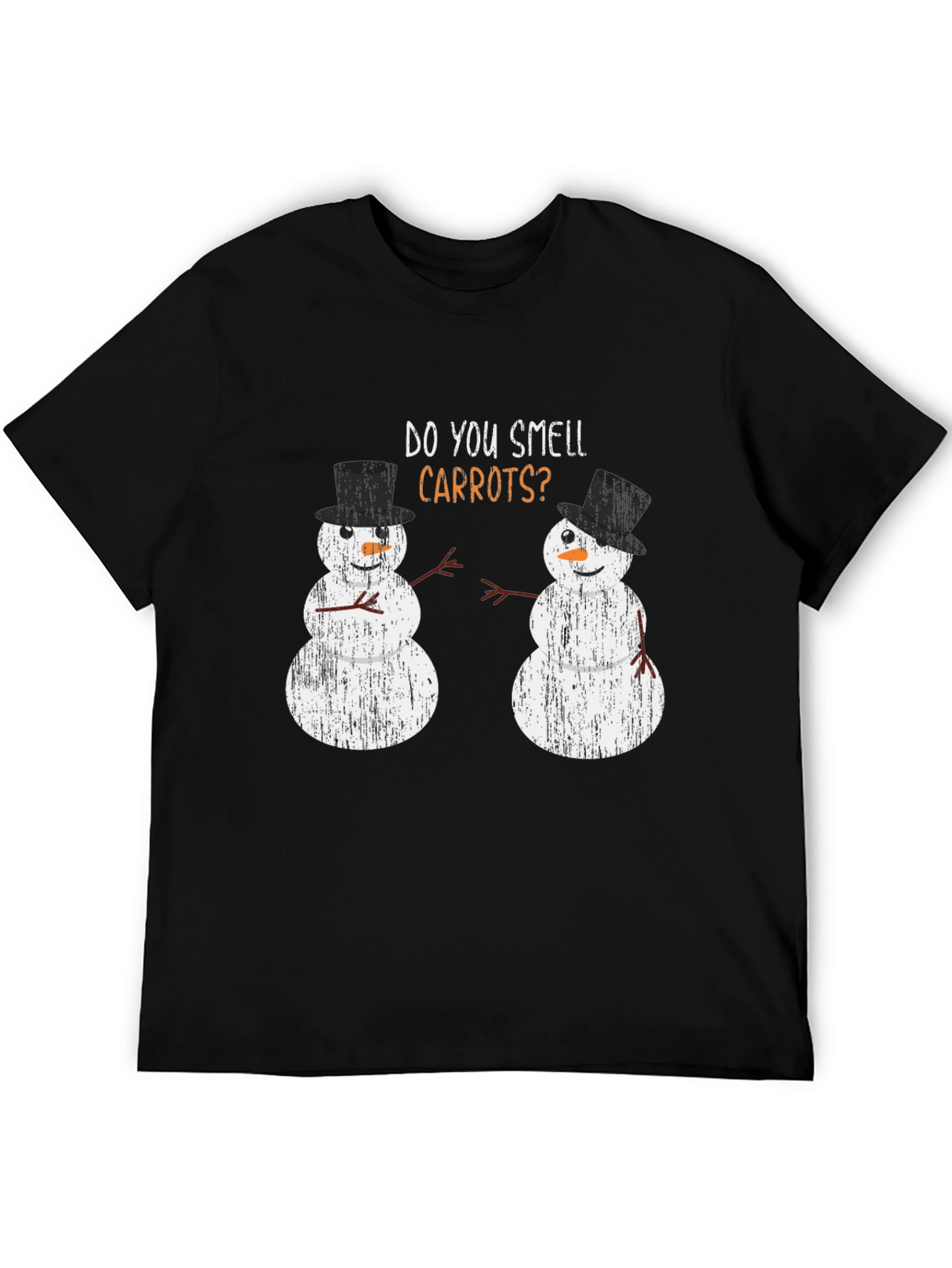 Funny Snowman Carrots Holiday T-Shirt