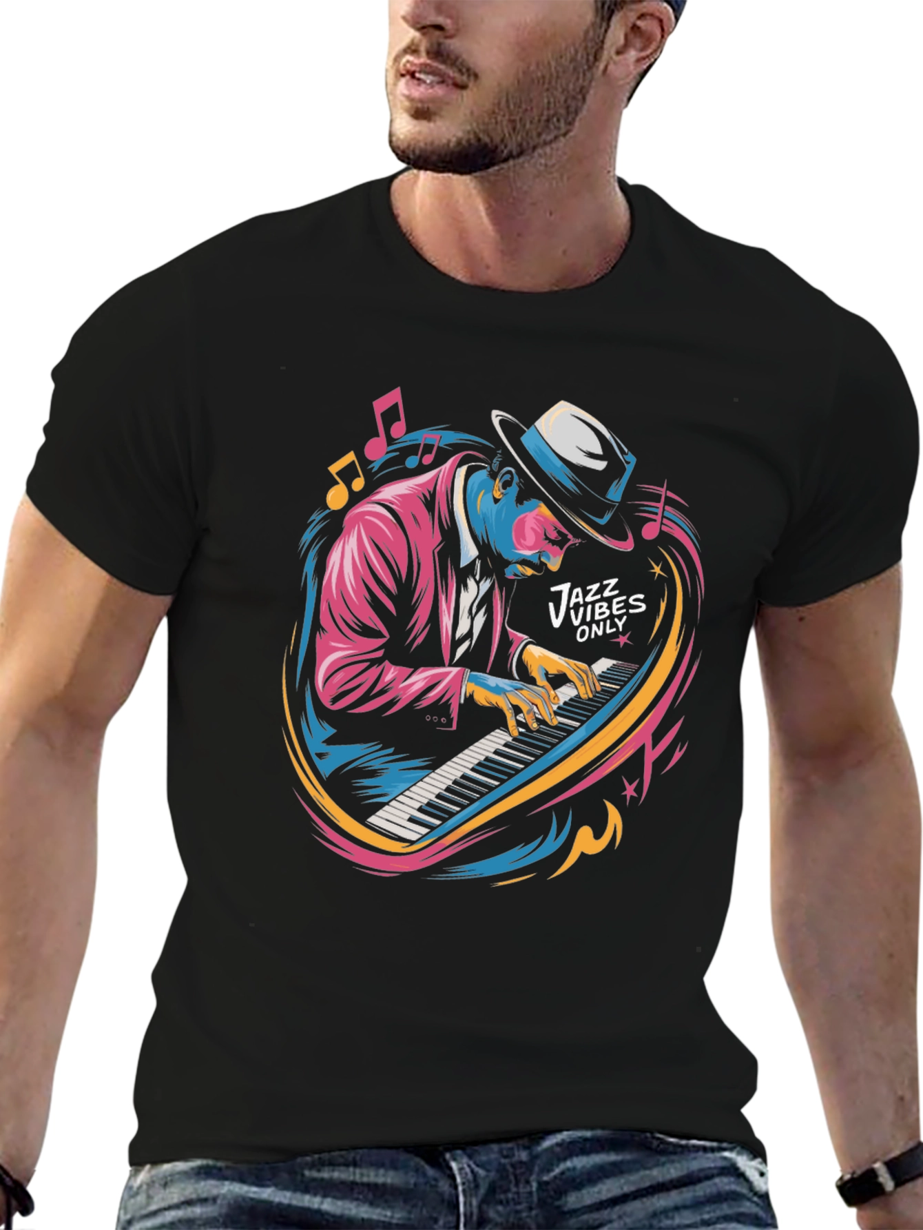 Jazz Vibes Only Graphic T-Shirt