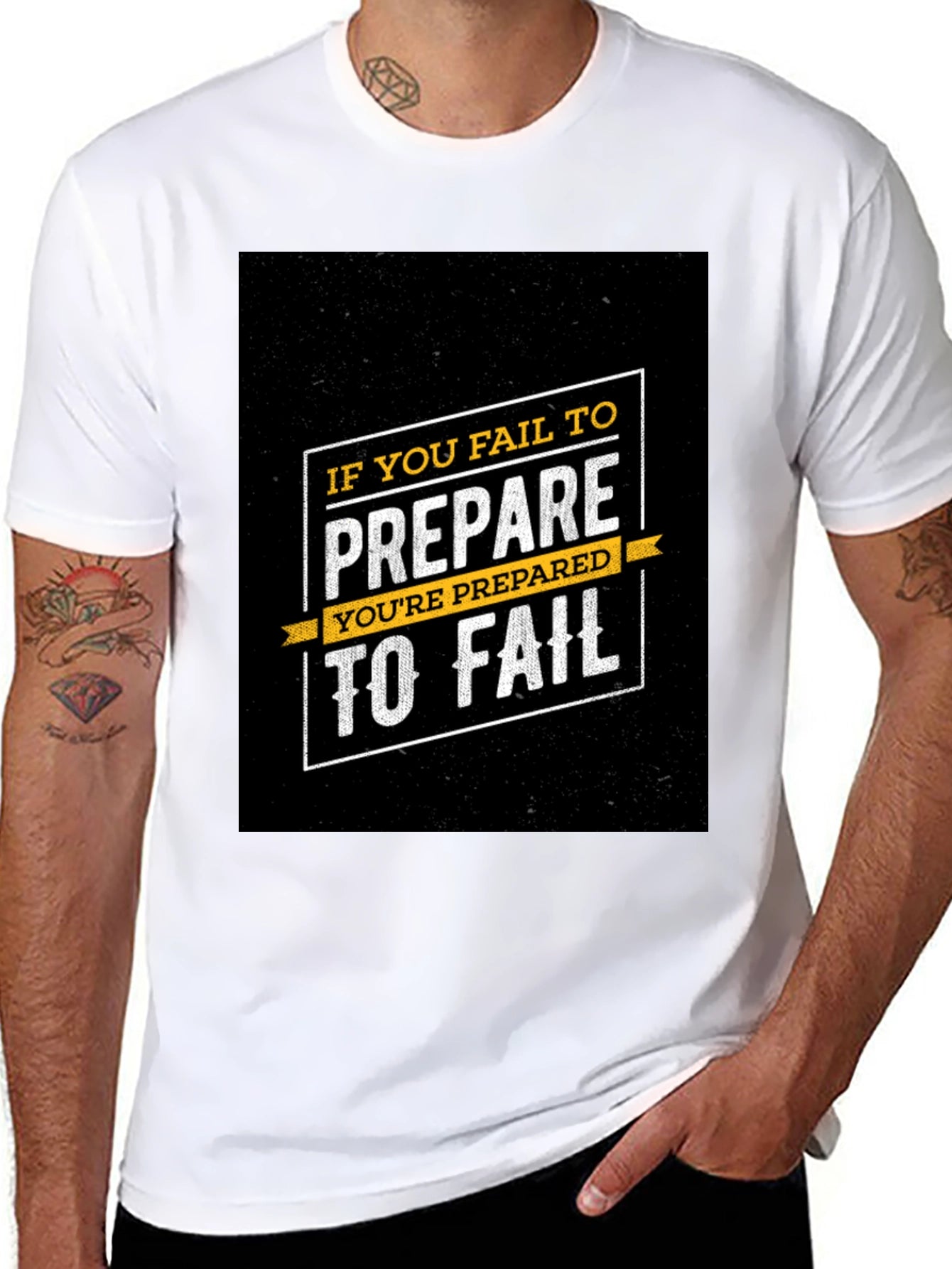 Motivational Quote T-Shirt - Prepare to Succeed