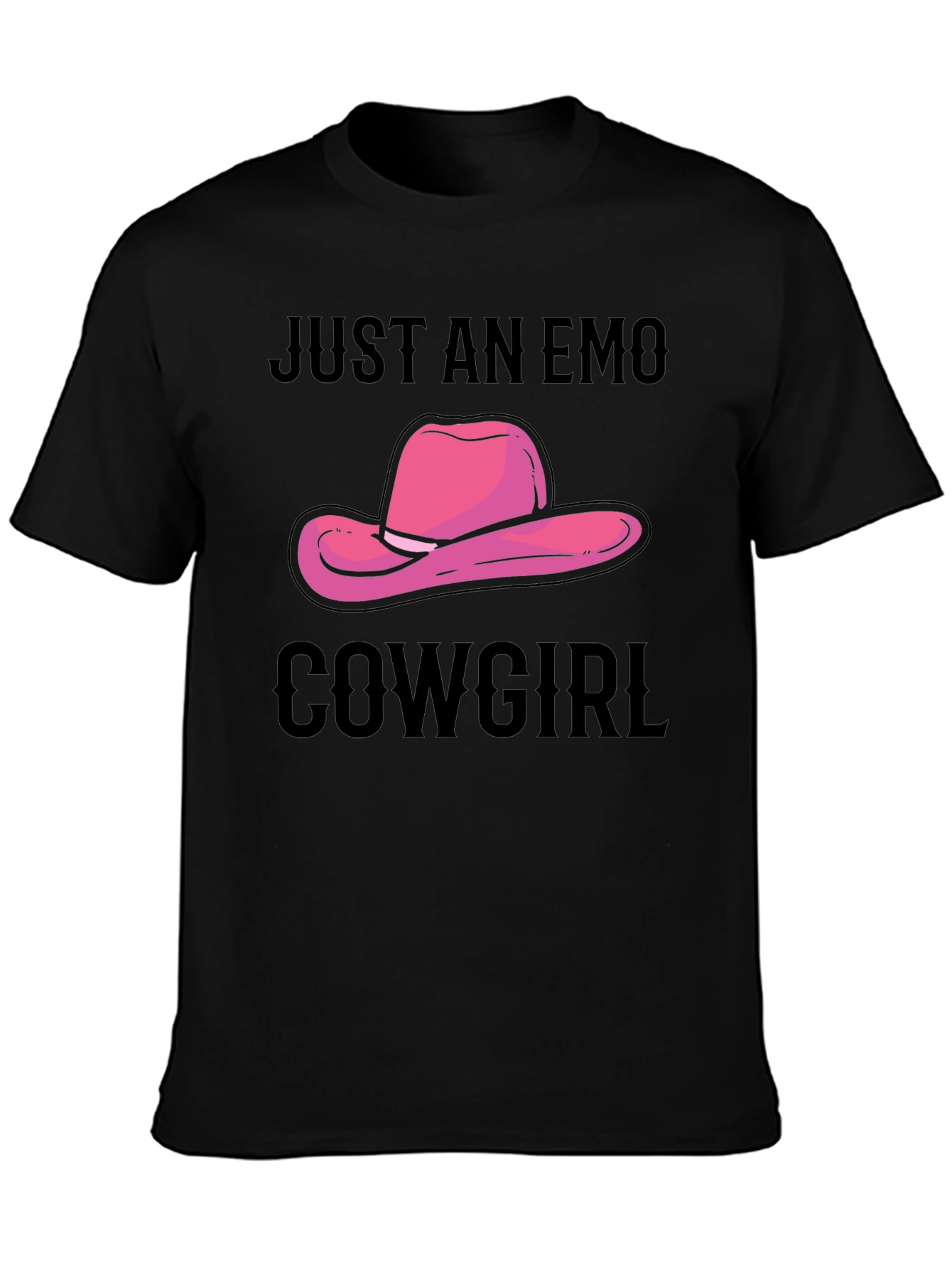 Just An Emo Cowgirl T-Shirt - Unique Graphic Tee