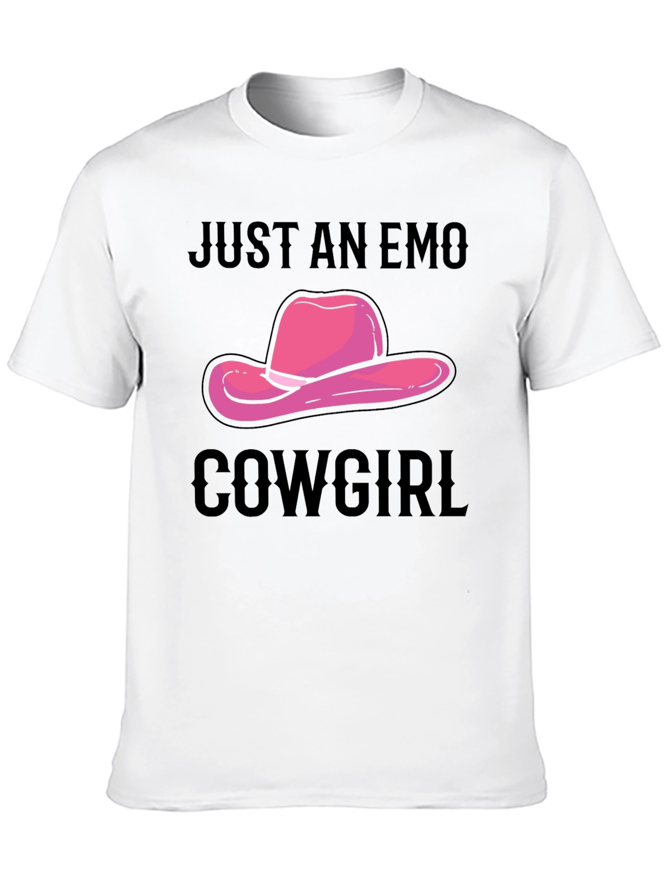 Just An Emo Cowgirl T-Shirt - Unique Graphic Tee
