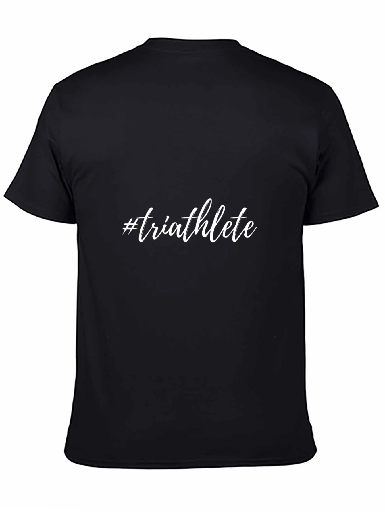 Triathlete Black T-Shirt | Stylish Sports Apparel